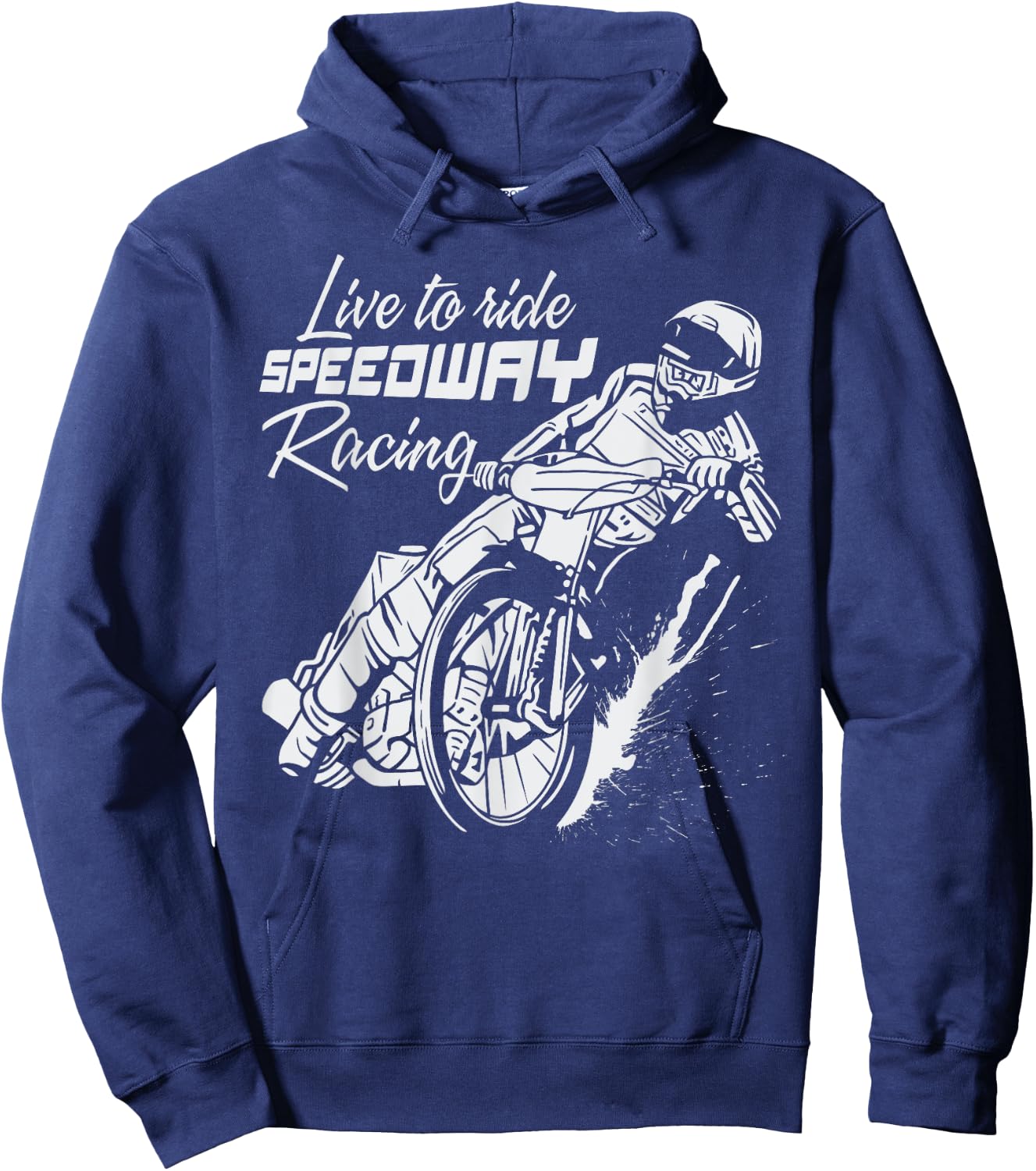 Speedway Racing Motorradrennen Hoodie - Hoodie | Navy