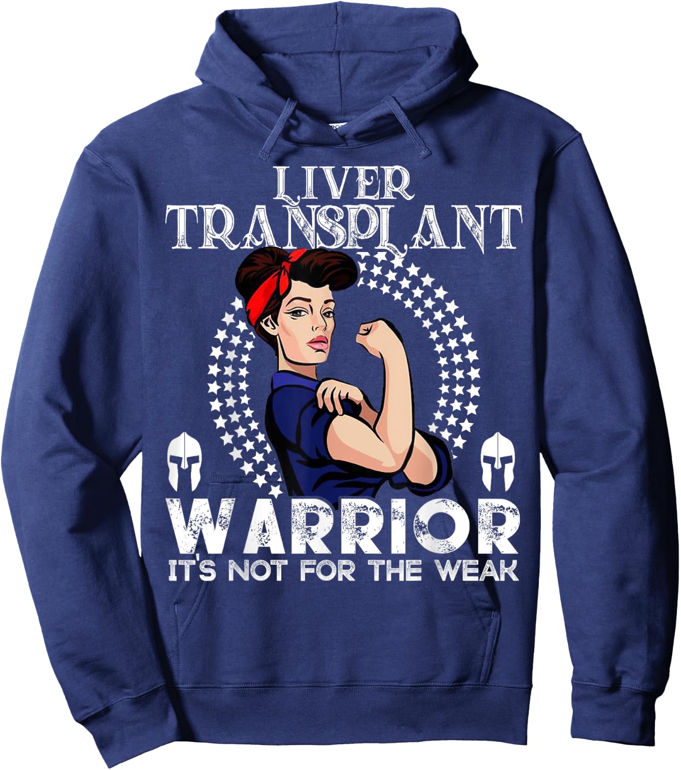 Liver transplant women Warrior Awareness Gift Hoodie - Hoodie | Navy