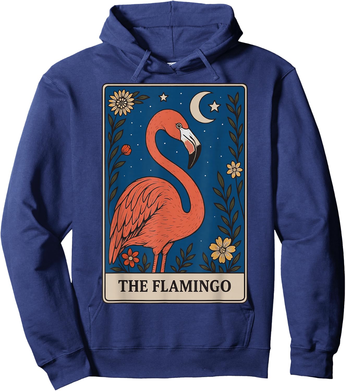 The Flamingo Tarot Card Hoodie - Hoodie | Navy