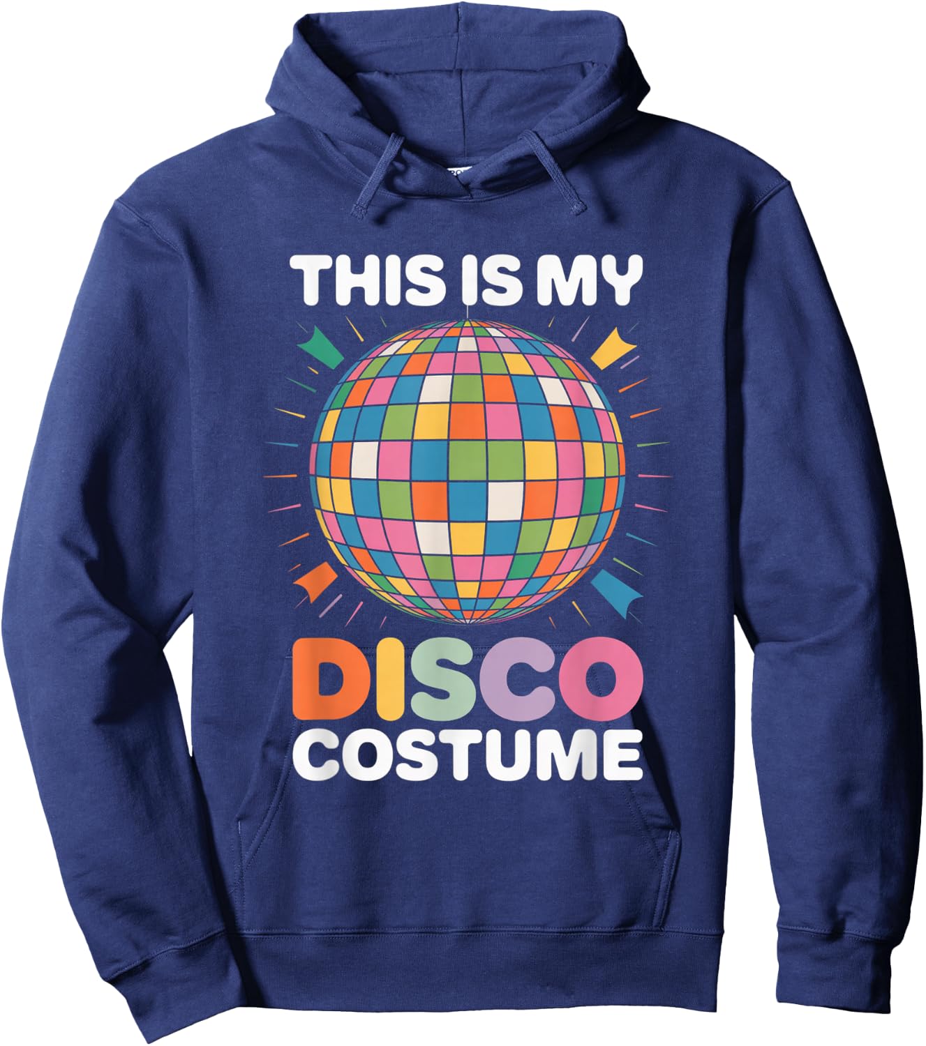 This Is My Disco Costume Recto 1970s Funky design Hoodie - Hoodie | Navy