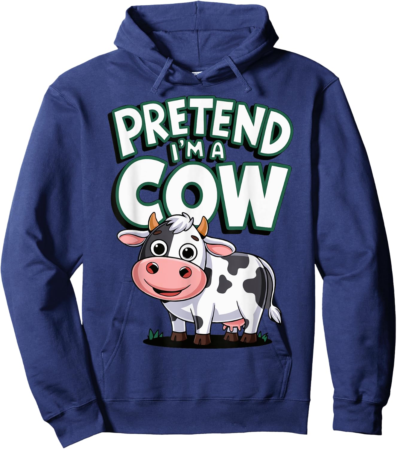 Pretend I'm A Cow Hoodie - Hoodie | Navy