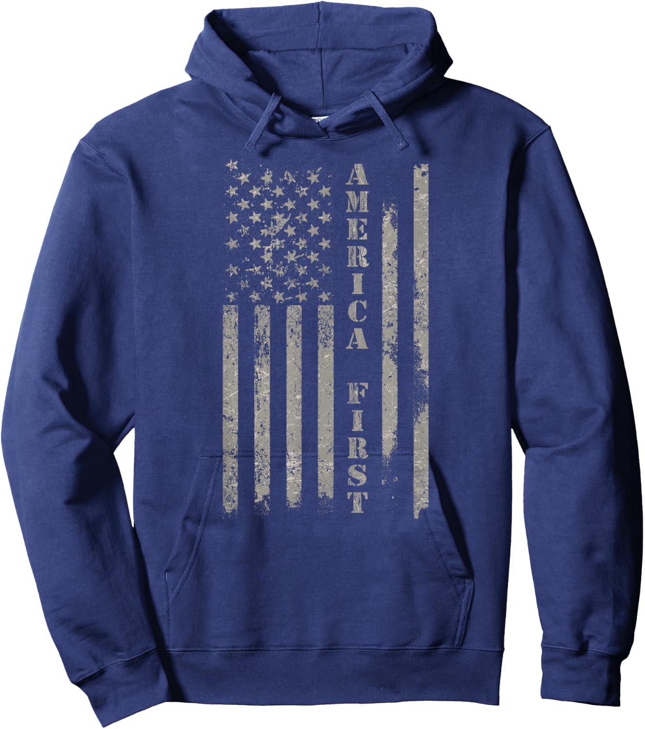 America First Flag Hoodie - Hoodie | Navy