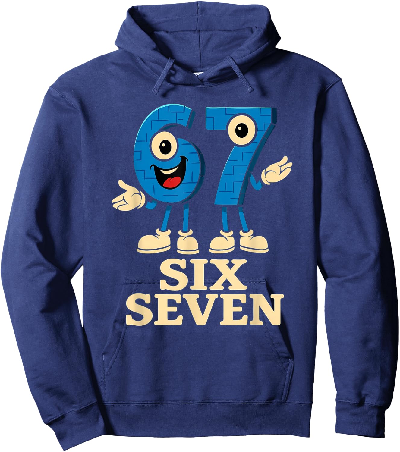 Kinder Meme 67 Six Seven 6 7 Hoodie - Hoodie | Navy