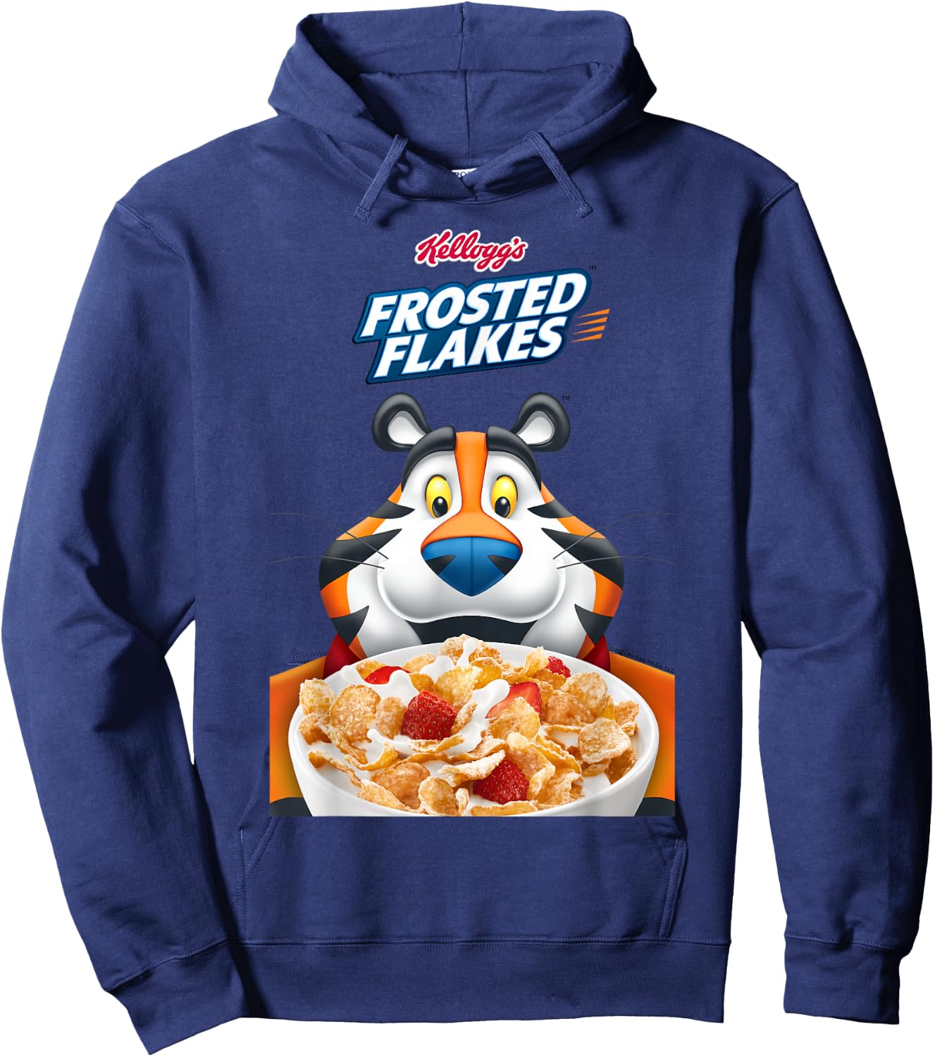 Kellogg's Frosties Tony the Tiger Frosted Cereal Bowl , Blue, S Hoodie - Hoodie | Navy