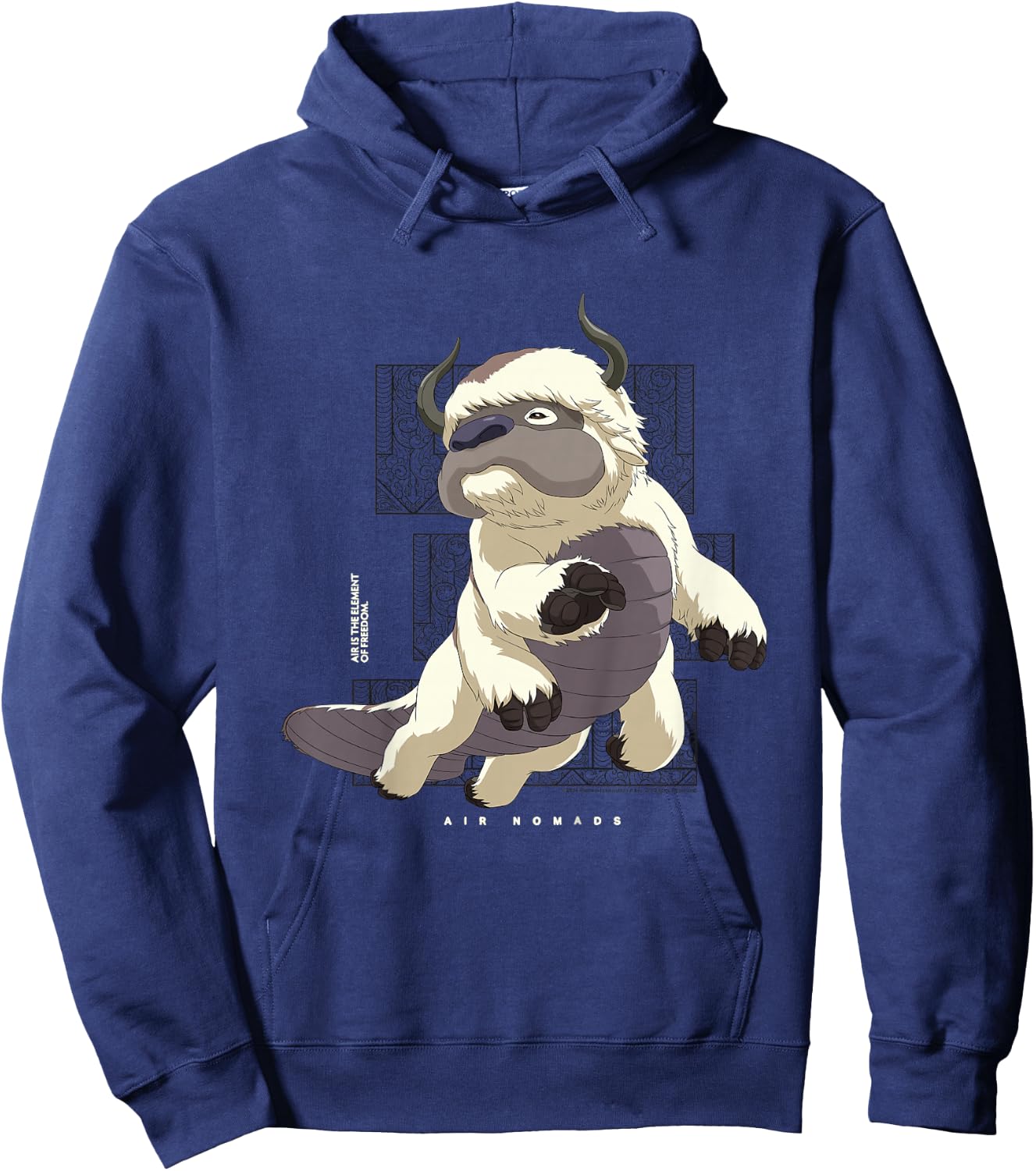 Kids Avatar The Last Airbender Appa Flying Bison Air Nomads Kids Hoodie - Hoodie | Navy