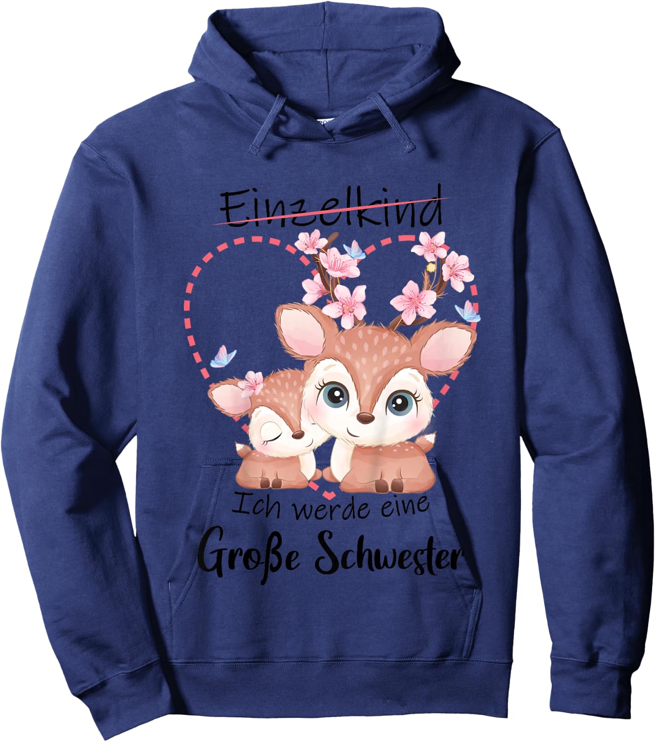 Ich Werde Große Schwester 2026 Hoodie - Hoodie | Navy
