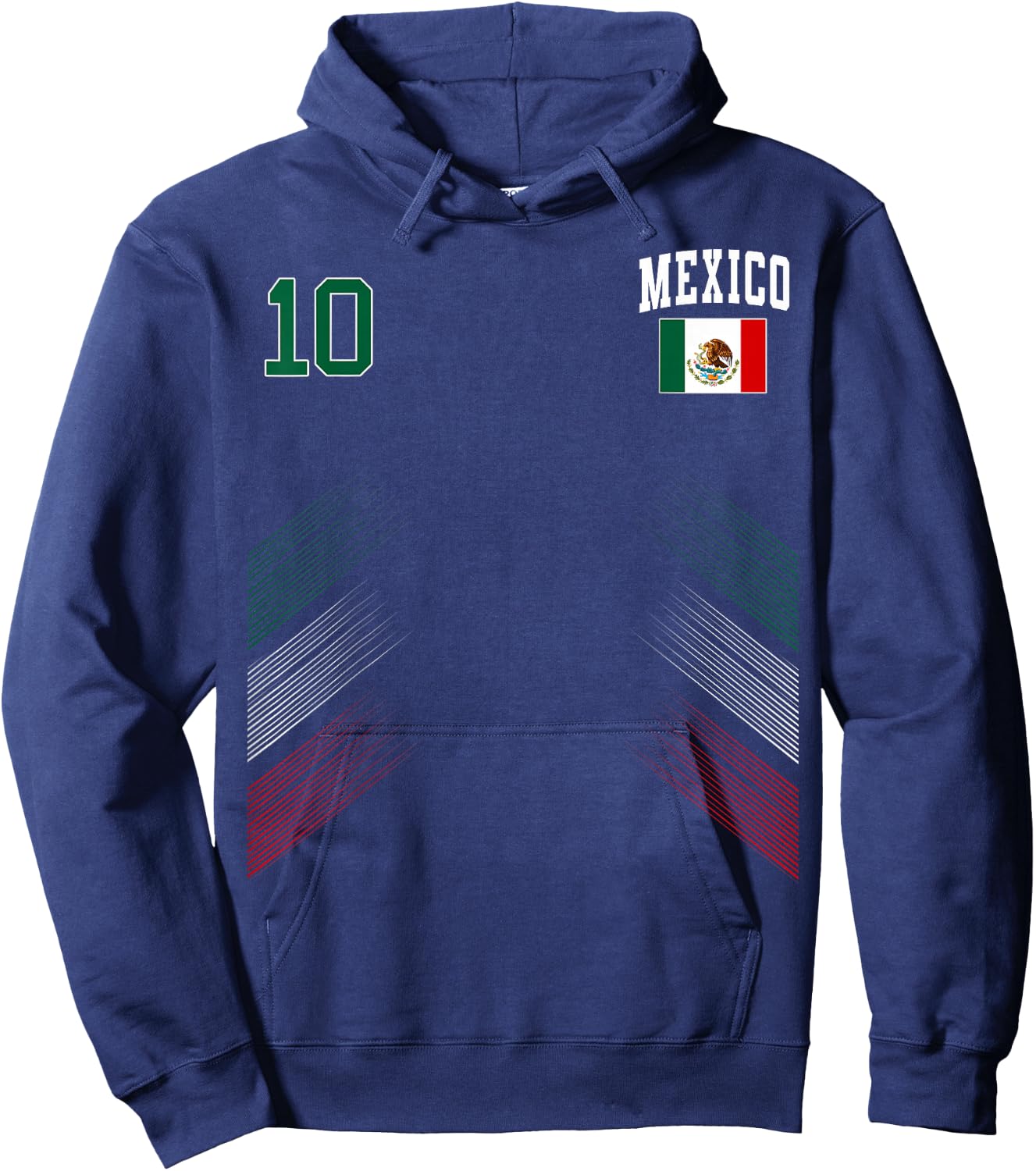 Mexiko-Flagge, mexikanischer Stolzliebhaber Hoodie - Hoodie | Navy