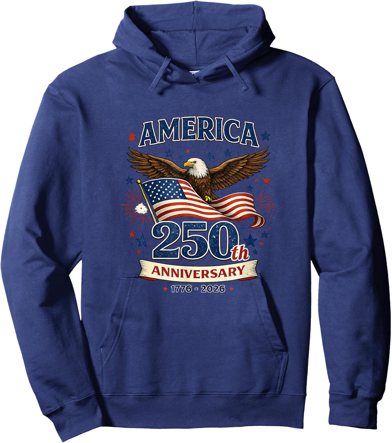 250 Years Patriotic Celebration Hoodie - Hoodie | Navy