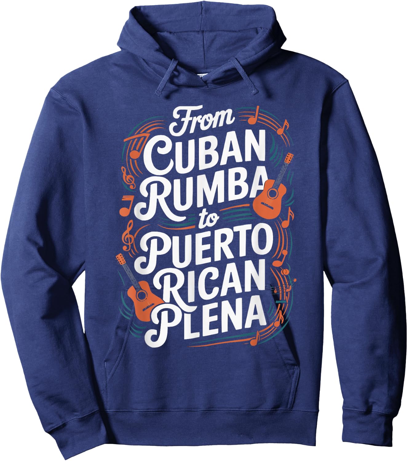 Half Cuban Half Puerto Rican Country Puerto Rico Flag Cuba Hoodie - Hoodie | Navy