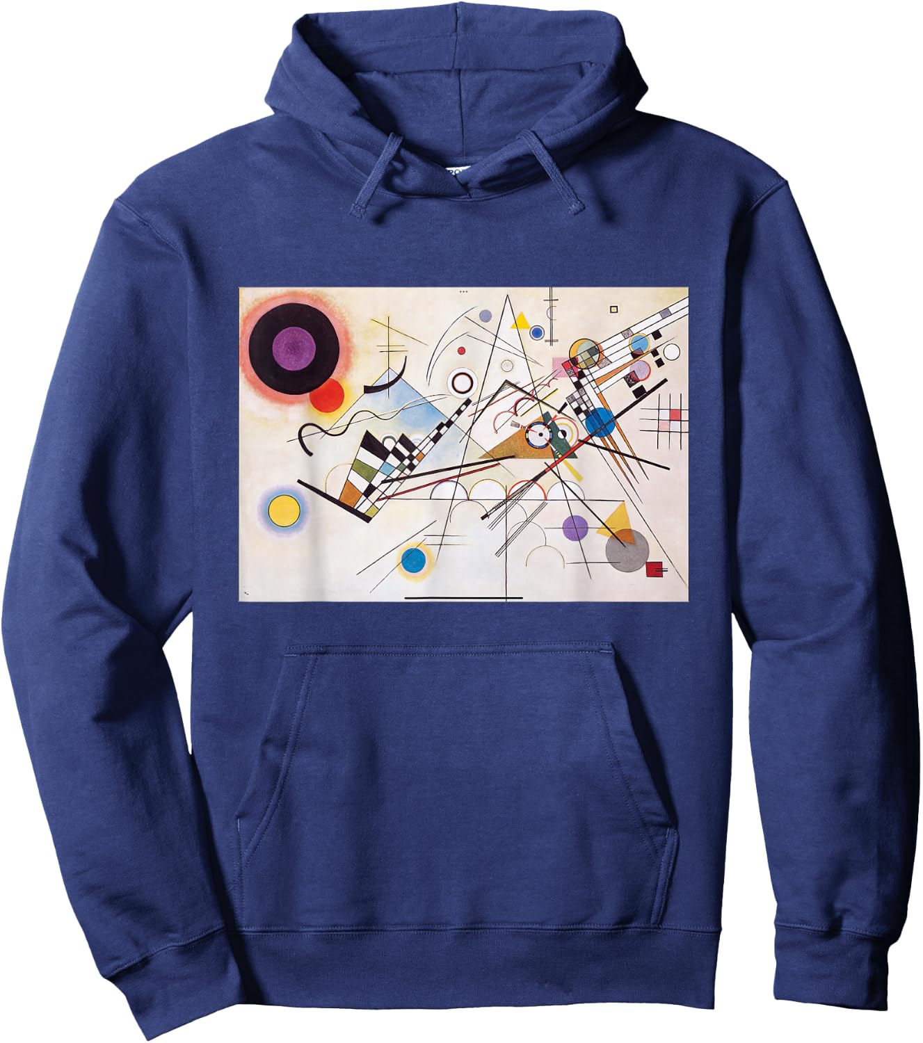 Composition of Kandinsky 8 , Black, S Hoodie - Hoodie | Navy