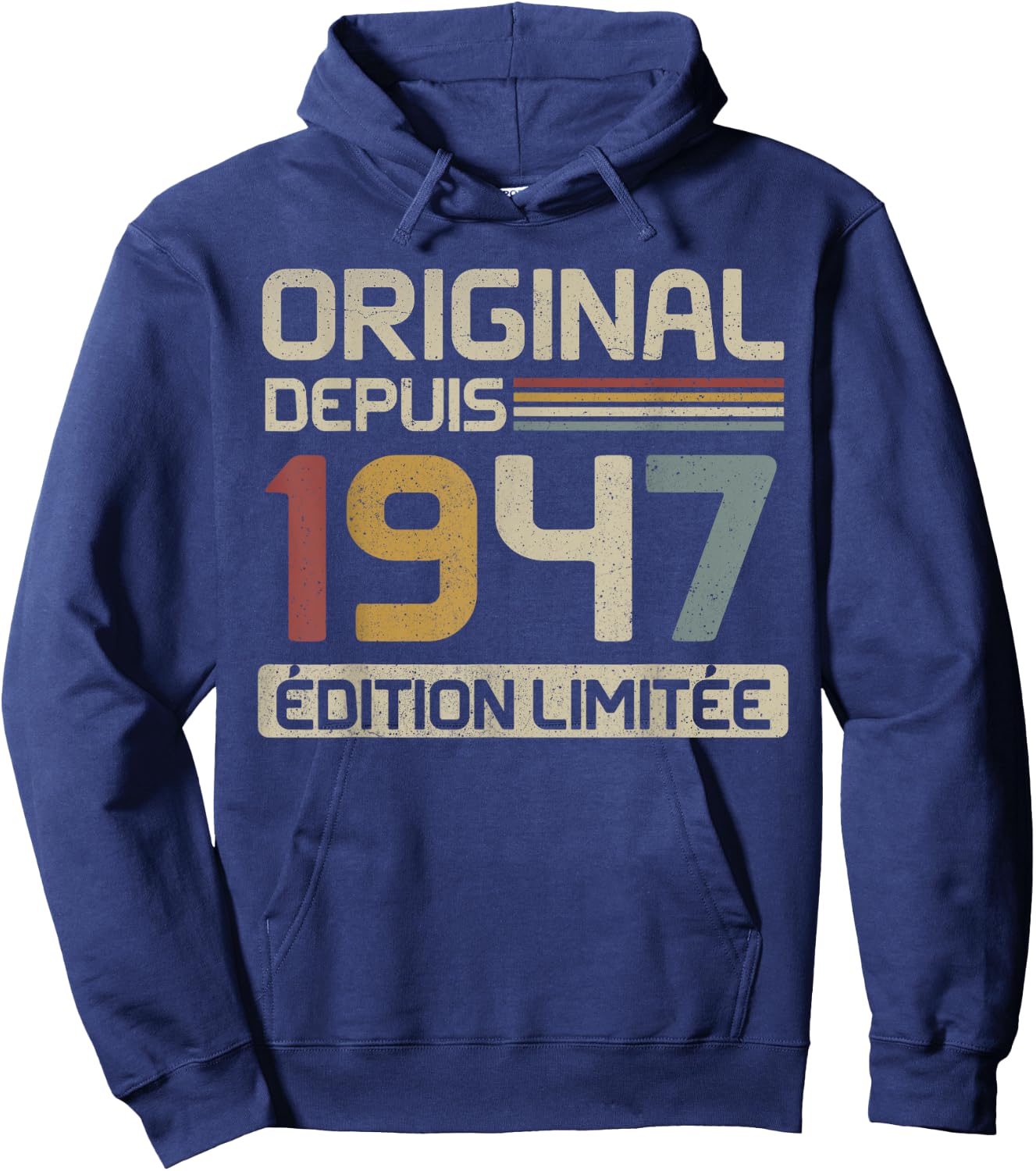 Original 1947 Birthday Gift 78 Years Anniv 78 Years , Black, S Hoodie - Hoodie | Navy