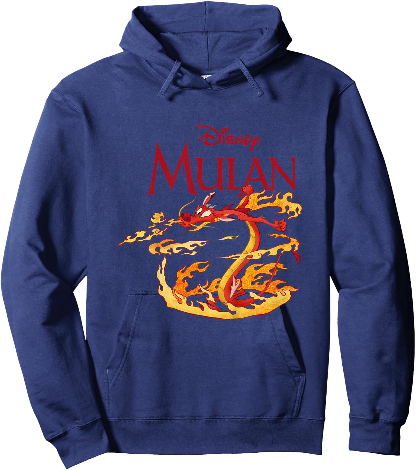 Kids Mulan Mushu Dragon Fire , white, 2 Hoodie - Hoodie | Navy