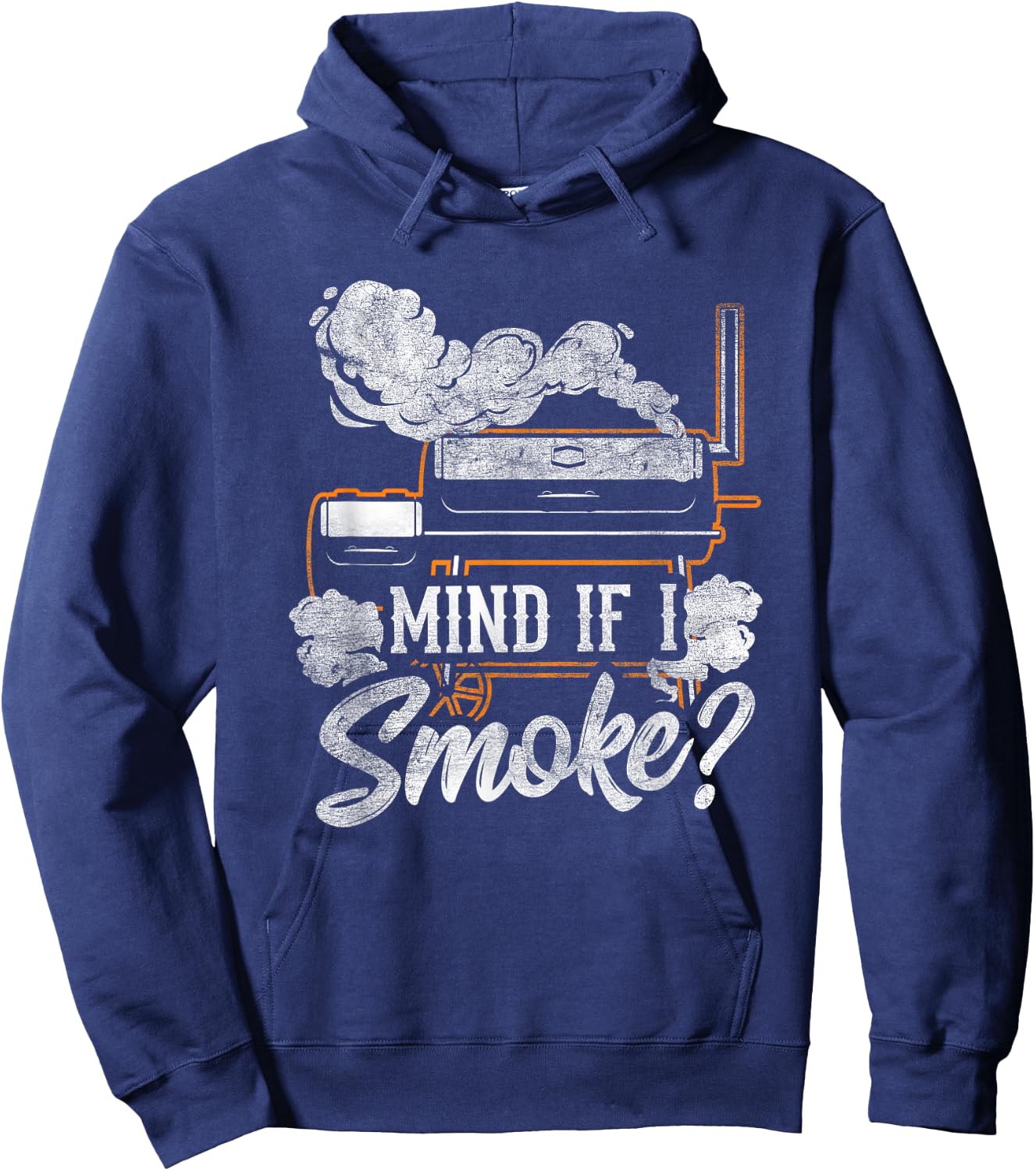 Mind if I Smoke Funny BBQ Smoker Grilling Lover Hoodie - Hoodie | Navy