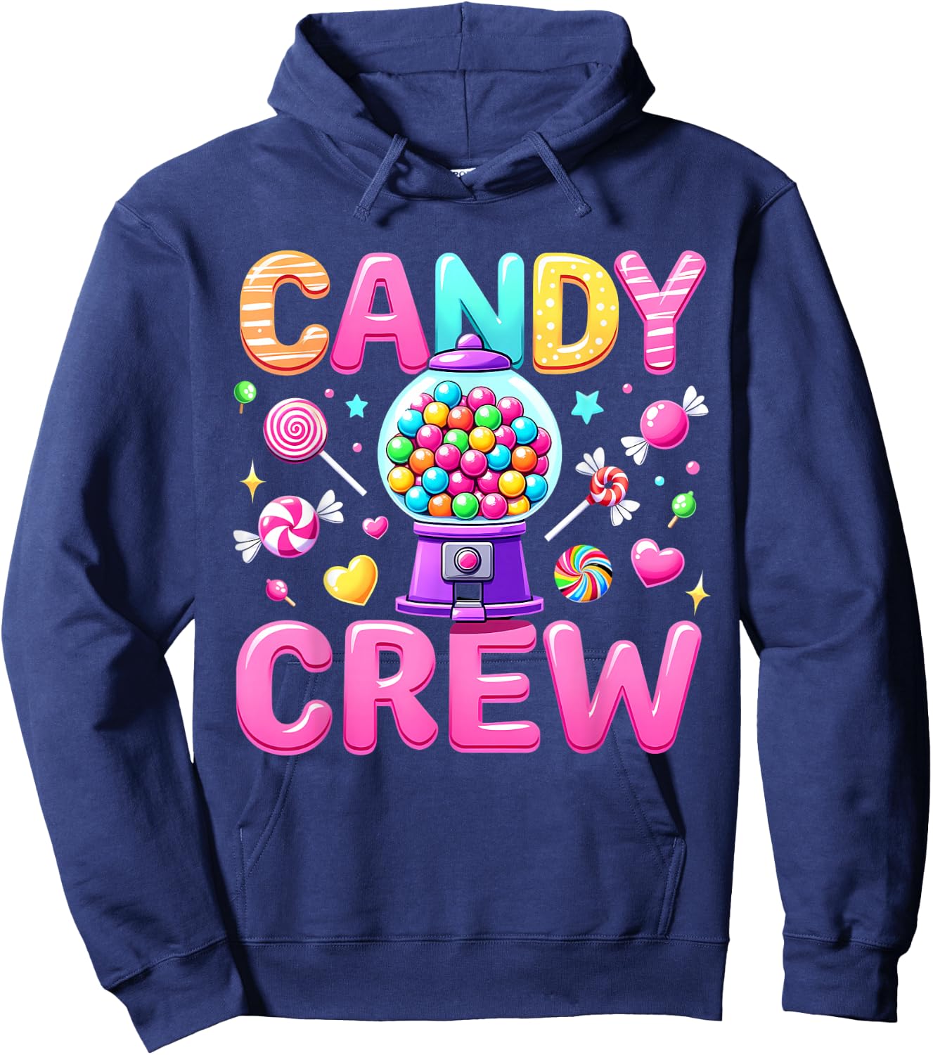 Candy Crew Decorations Sweetie Candy Squad , black Hoodie - Hoodie | Navy