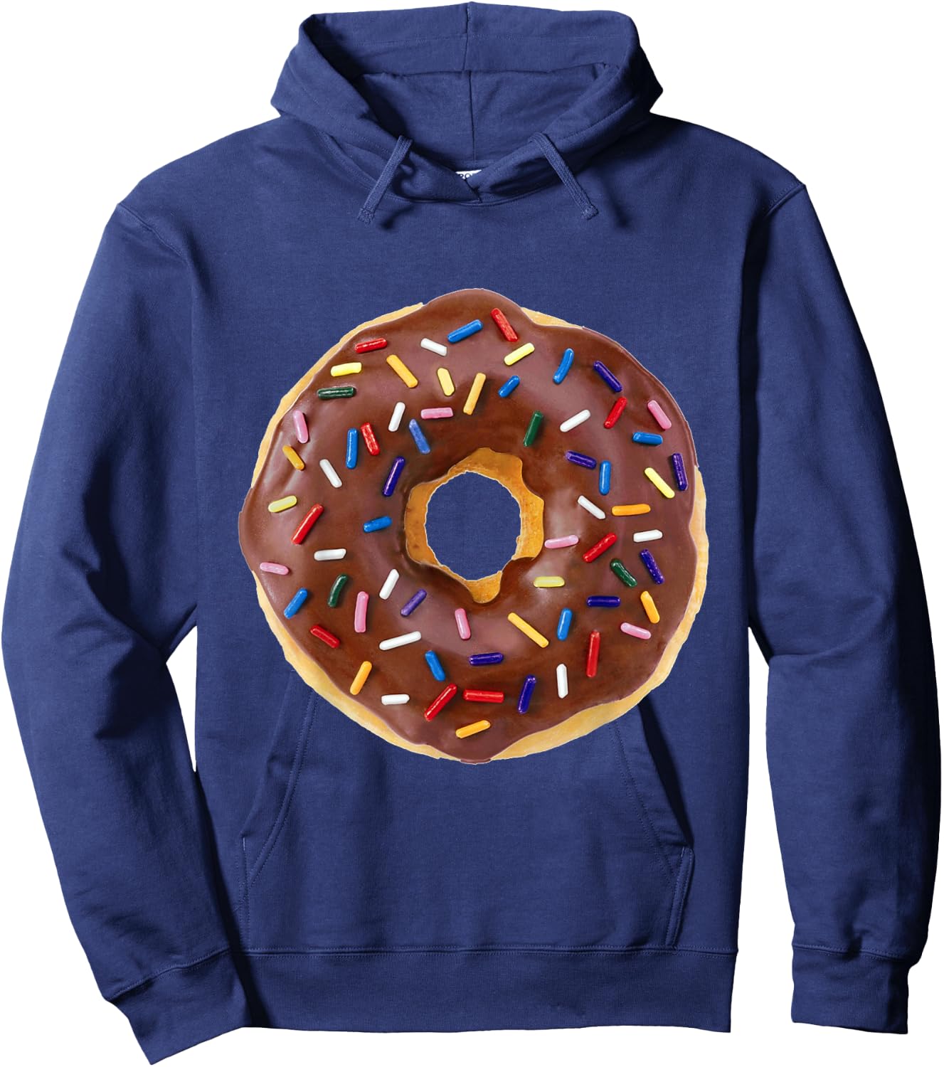 Chocolate Donut with Sprinkles Hoodie - Hoodie | Navy