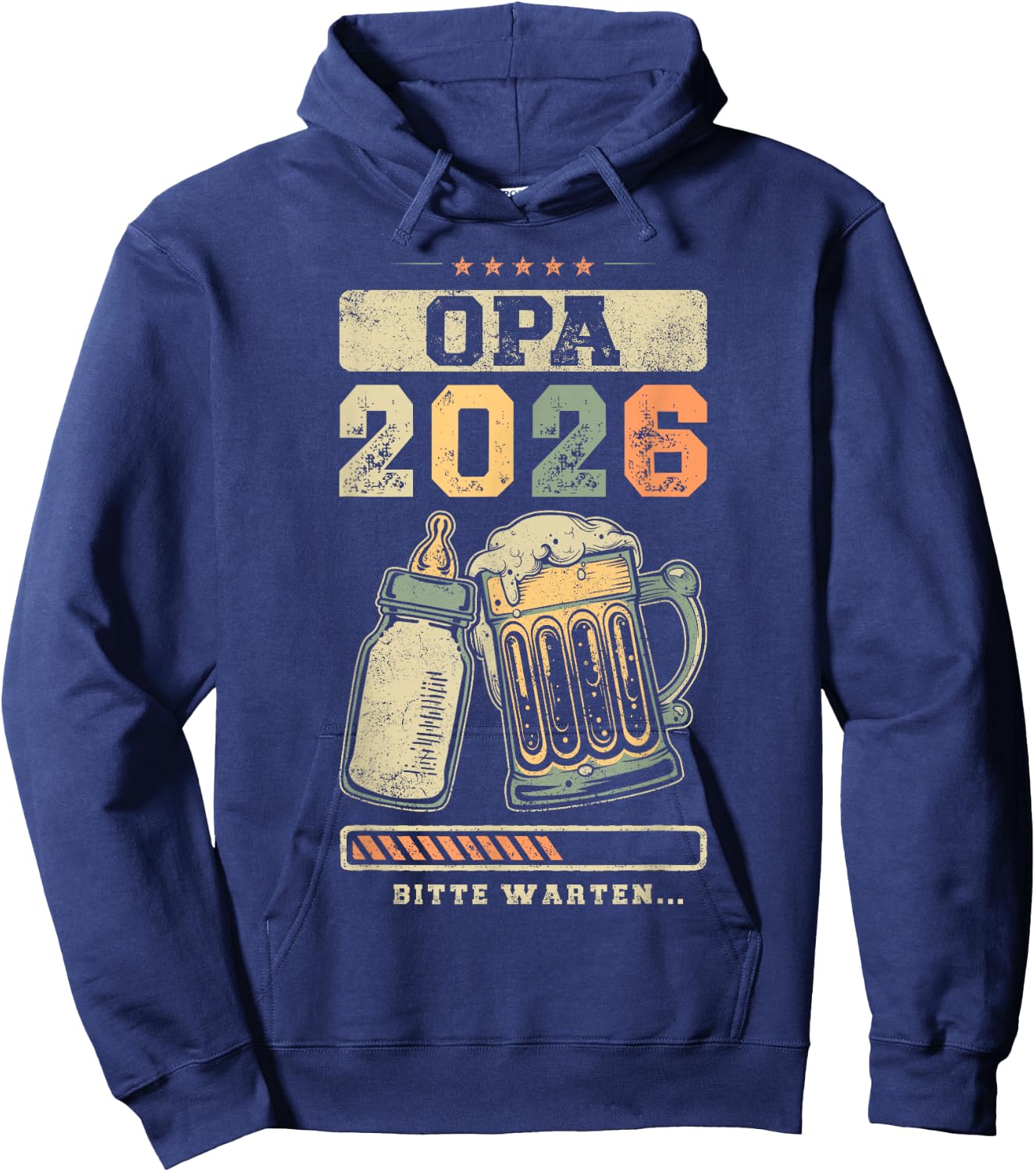 Grandpa 2026, Pregnancy Announcement, Baby Announcement , black, S Hoodie - Hoodie | Navy