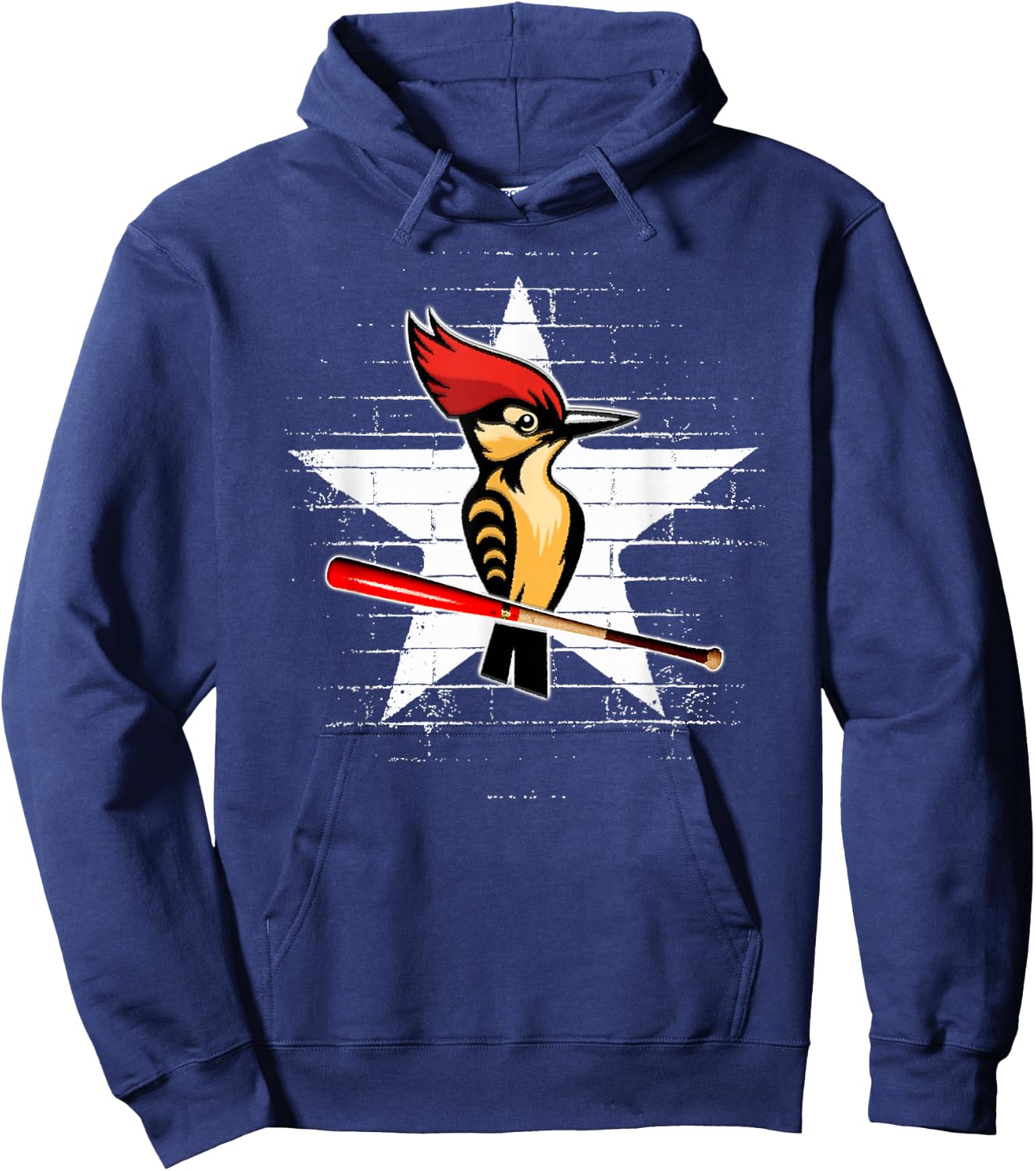 Woodpecker Baseball Bat - Team Logo Hoodie - Hoodie | Navy