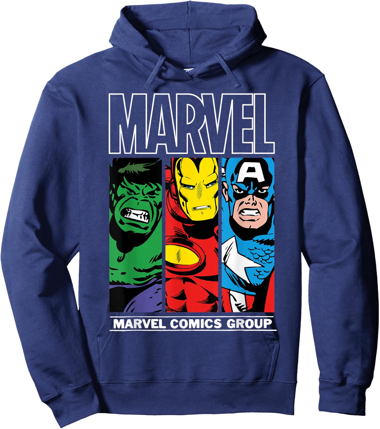 Marvel Heroes Hulk, Iron Man, Captain America Hoodie - Hoodie | Navy