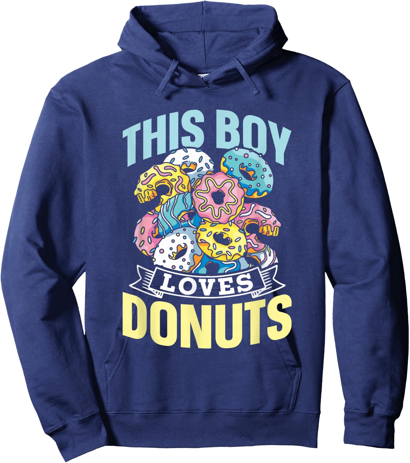 Dieser Junge Liebt Donuts Essen Liebhaber Spruch Donut Hoodie - Hoodie | Navy