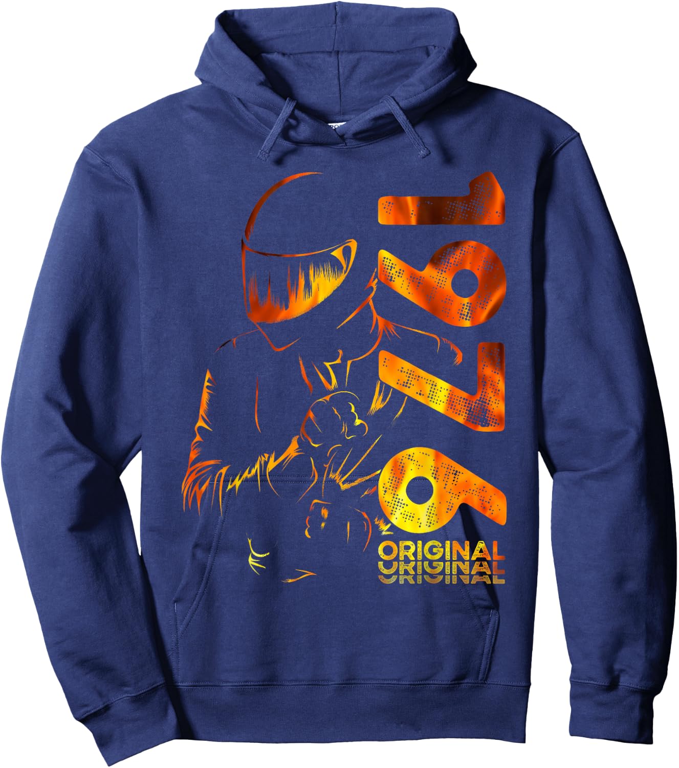 50. Geburtstag Mann Motorrad Motorradfahrer Biker 1976 Hoodie - Hoodie | Navy