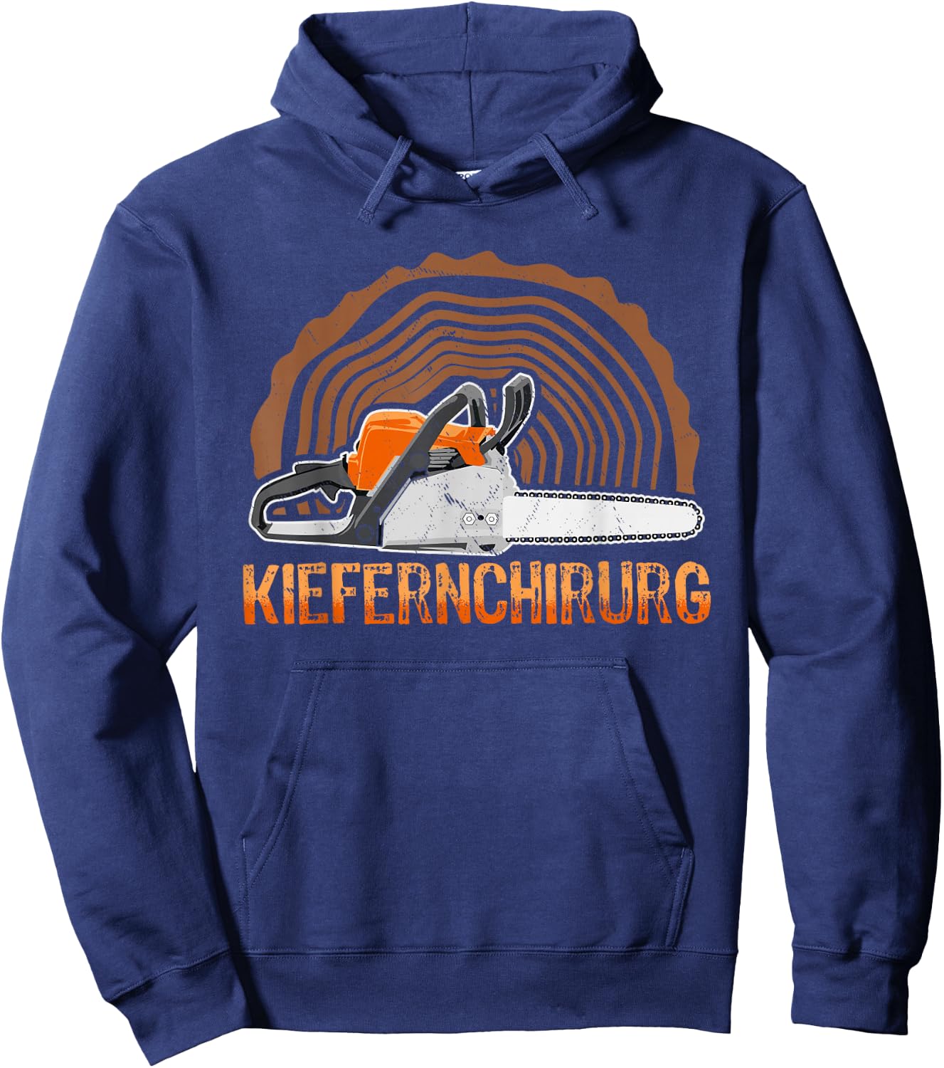 Pine Surgeon - Chainsaw Wood Firewood , black Hoodie - Hoodie | Navy