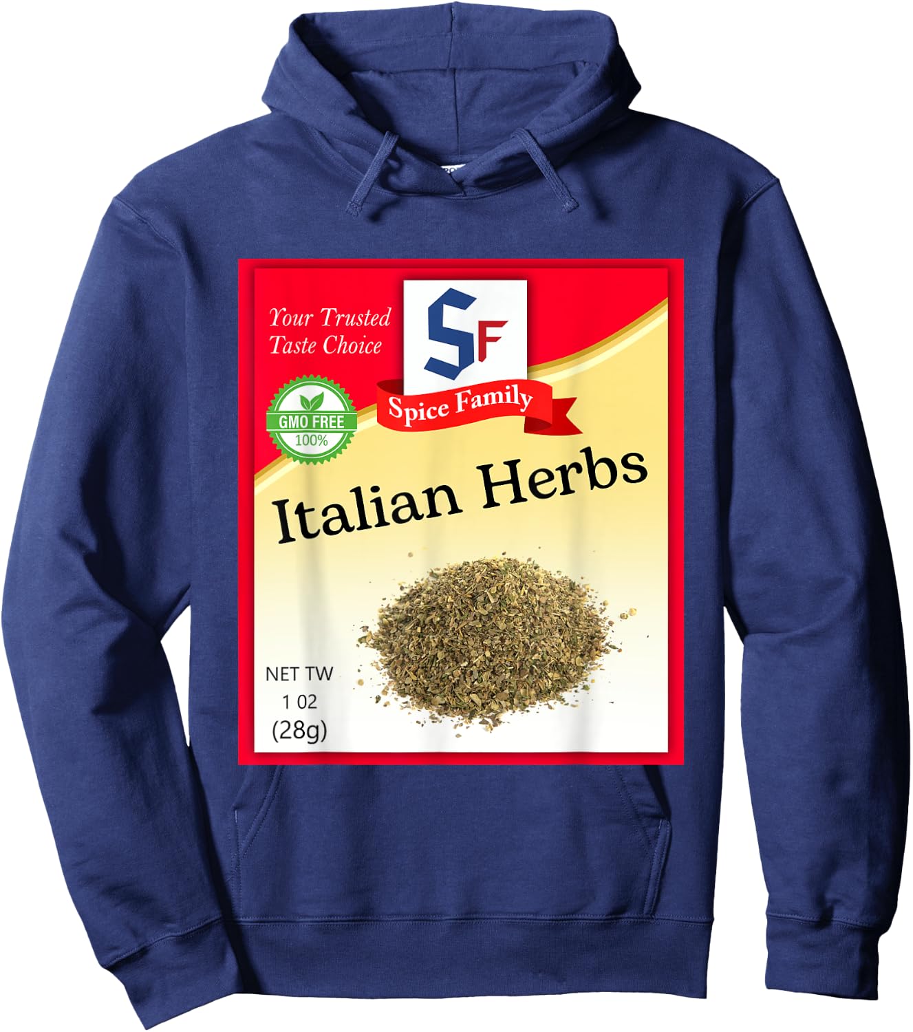 Italian Herbs Condiment Costume Holiday Spice Group Costumes Hoodie - Hoodie | Navy