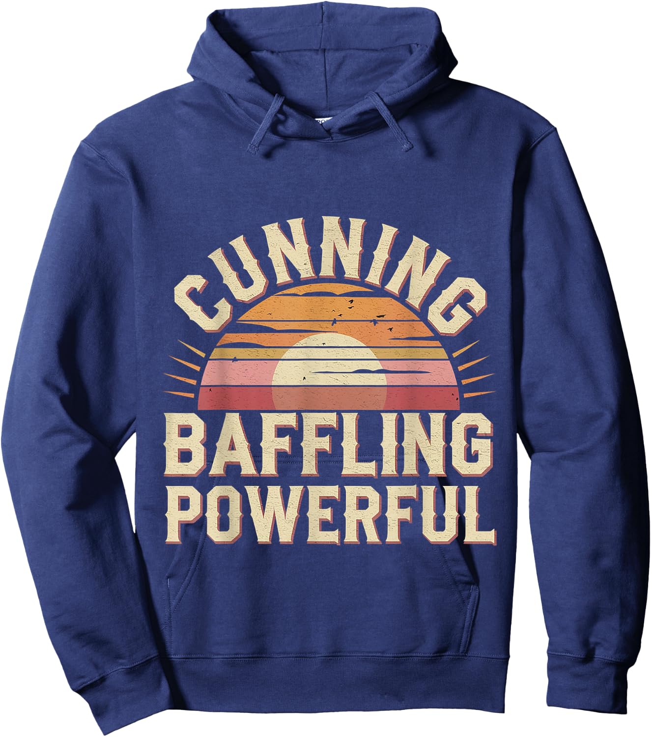 Cunning Baffling Powerful Alcoholism Journey Recovery Hoodie - Hoodie | Navy