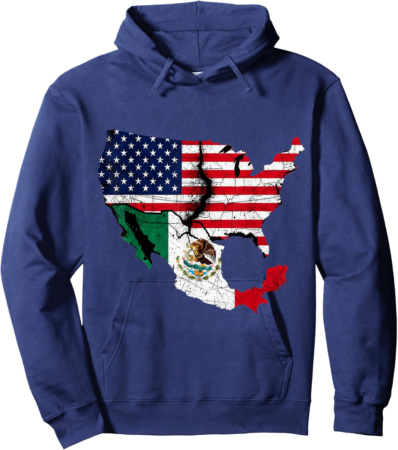 Mexico Flag Mexican Pride Mexican Roots America Hoodie - Hoodie | Navy