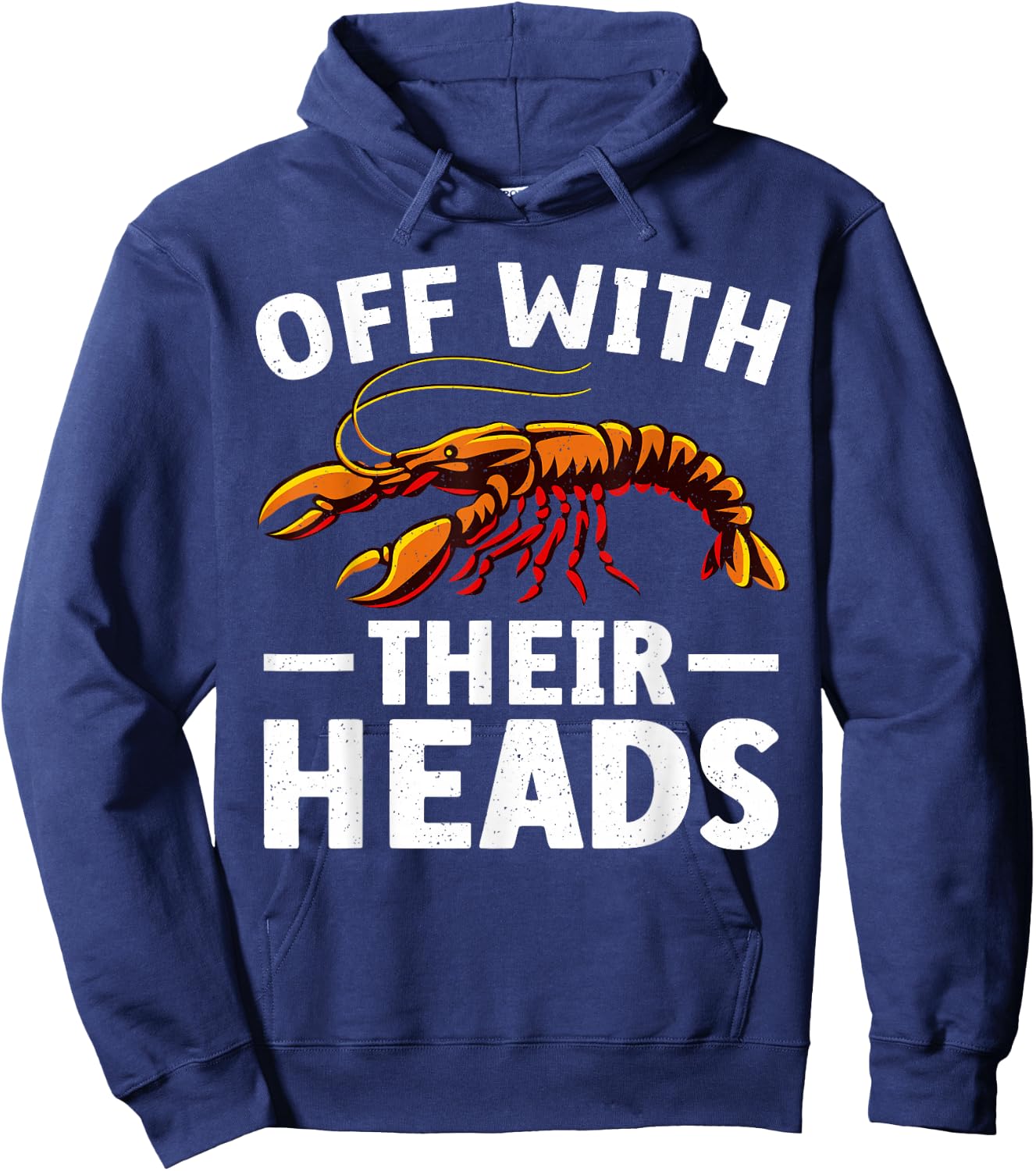 Funny Crawfish Art Women Kids Cajun Lobster Lovers Hoodie - Hoodie | Navy