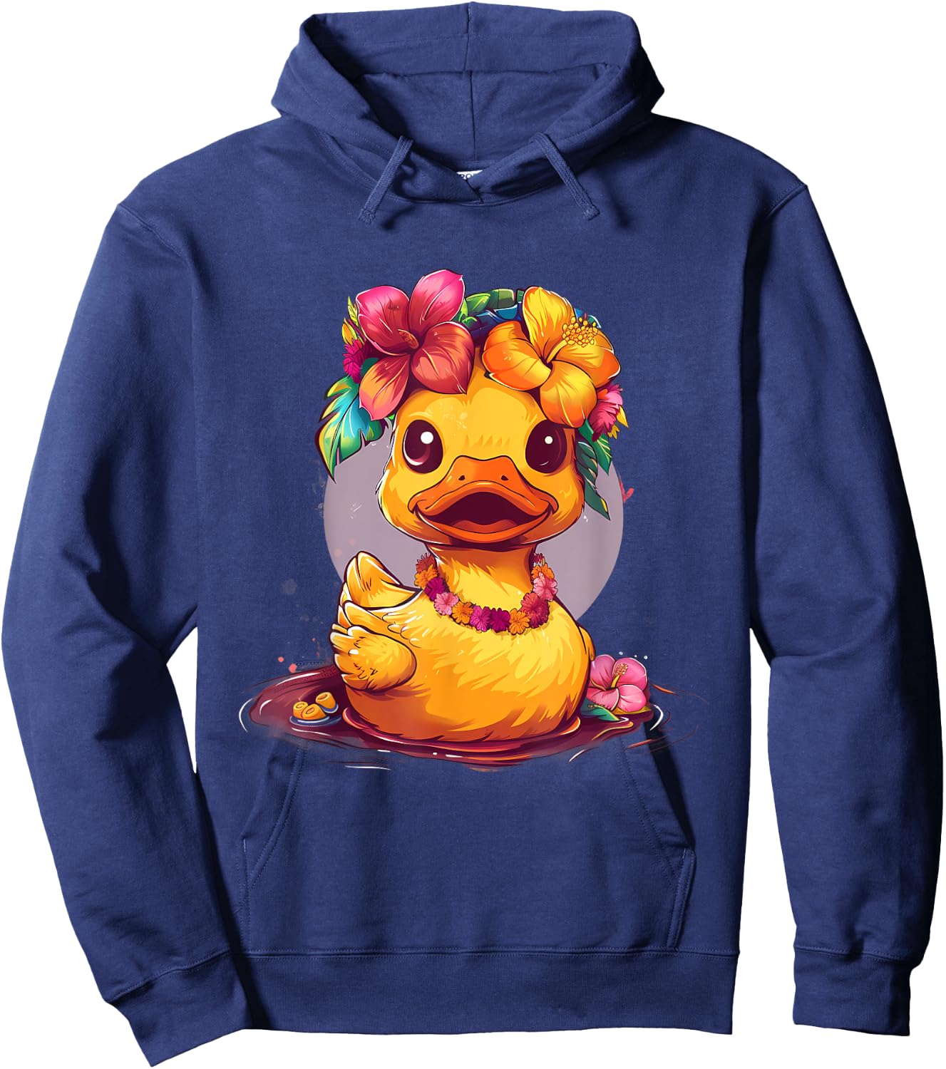 Rubber Duck Hawaiian Hawaii Rubber Duckie Rubber Duckling Hoodie - Hoodie | Navy