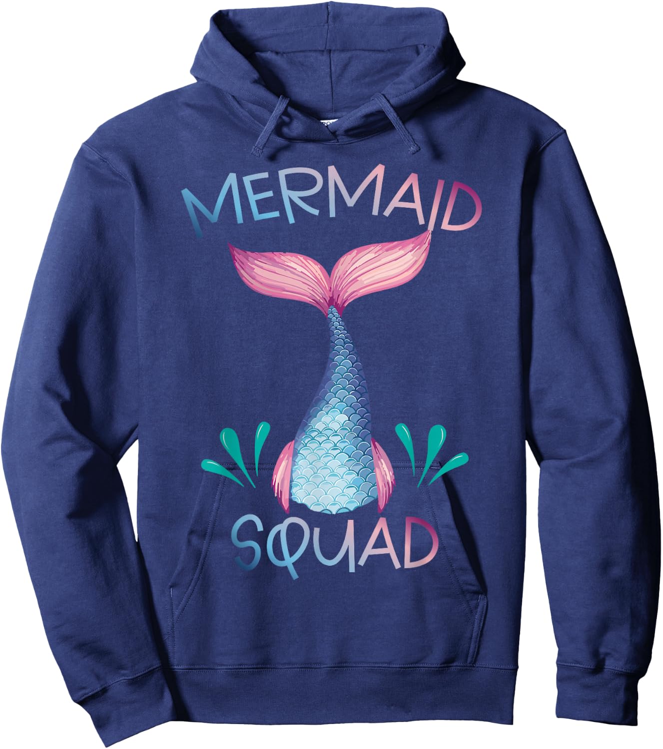 Cute Mermaid Squad Birthday Party Mermaid Lover Hoodie - Hoodie | Navy