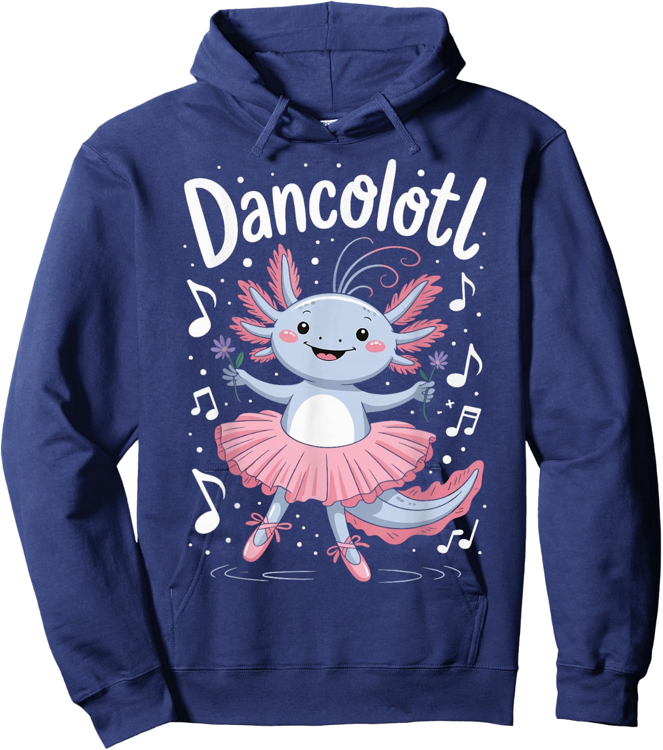 Dancolotl Axolotl Dancing Hoodie - Hoodie | Navy