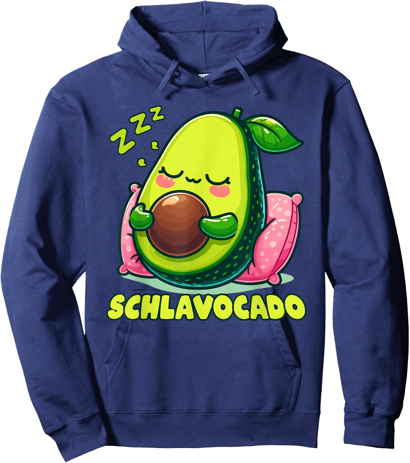 Official Sleep Shirt Avocado Sleep Hoodie - Hoodie | Navy