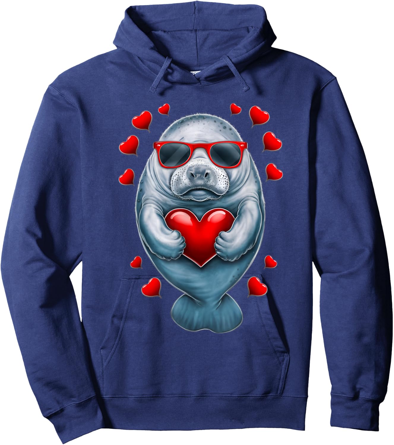 manatee Manatees Hoodie - Hoodie | Navy