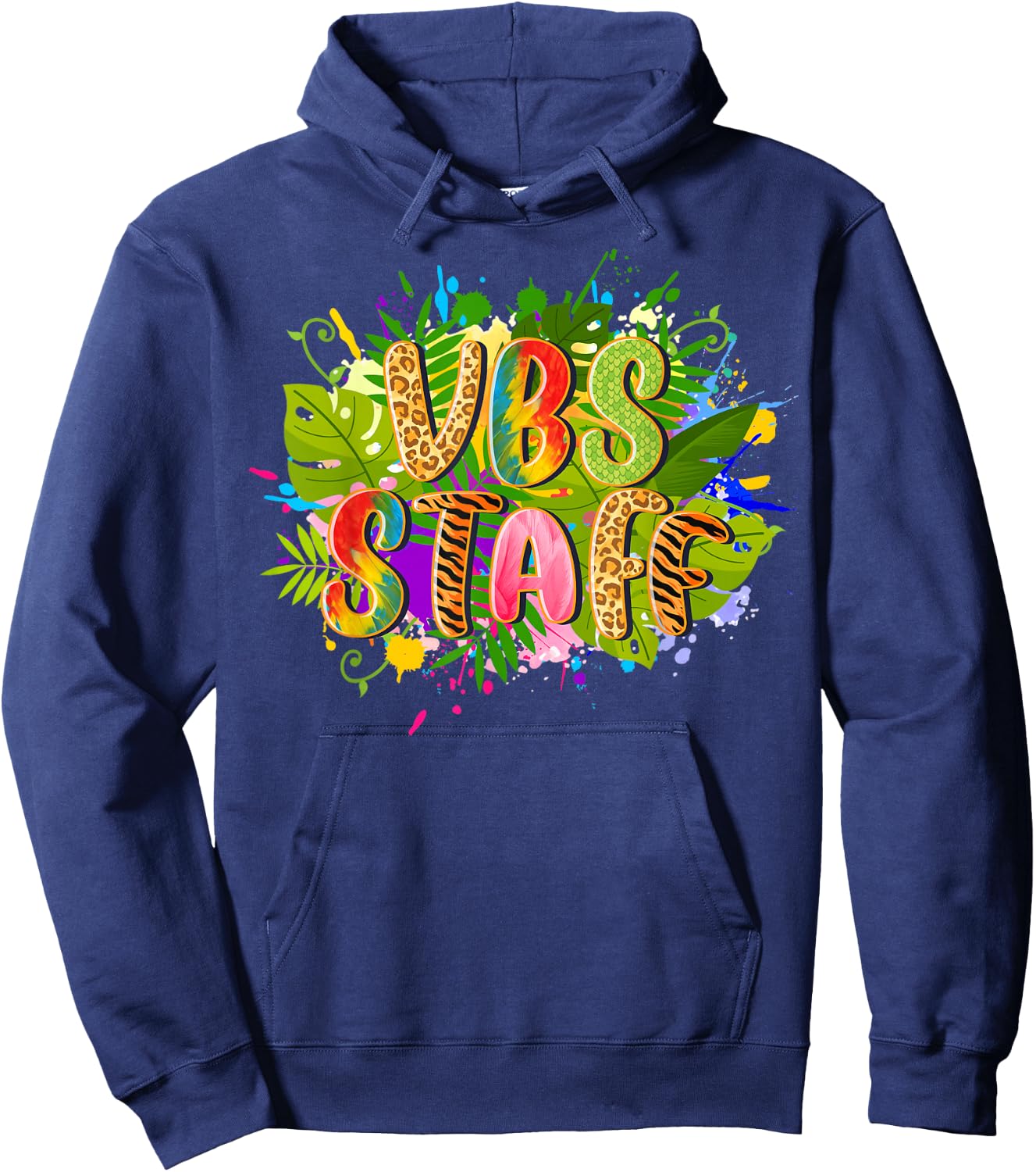 VBS Staff Jungle Rainforest Team Vacation Bible School Squad Hoodie - Hoodie | Navy