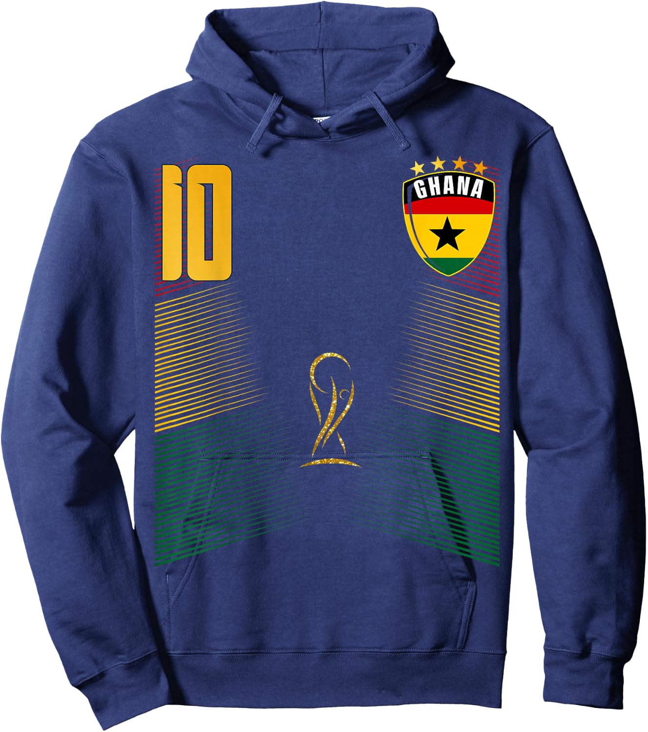 Ghana Flag Ghanaian Pride Lovers Hoodie - Hoodie | Navy