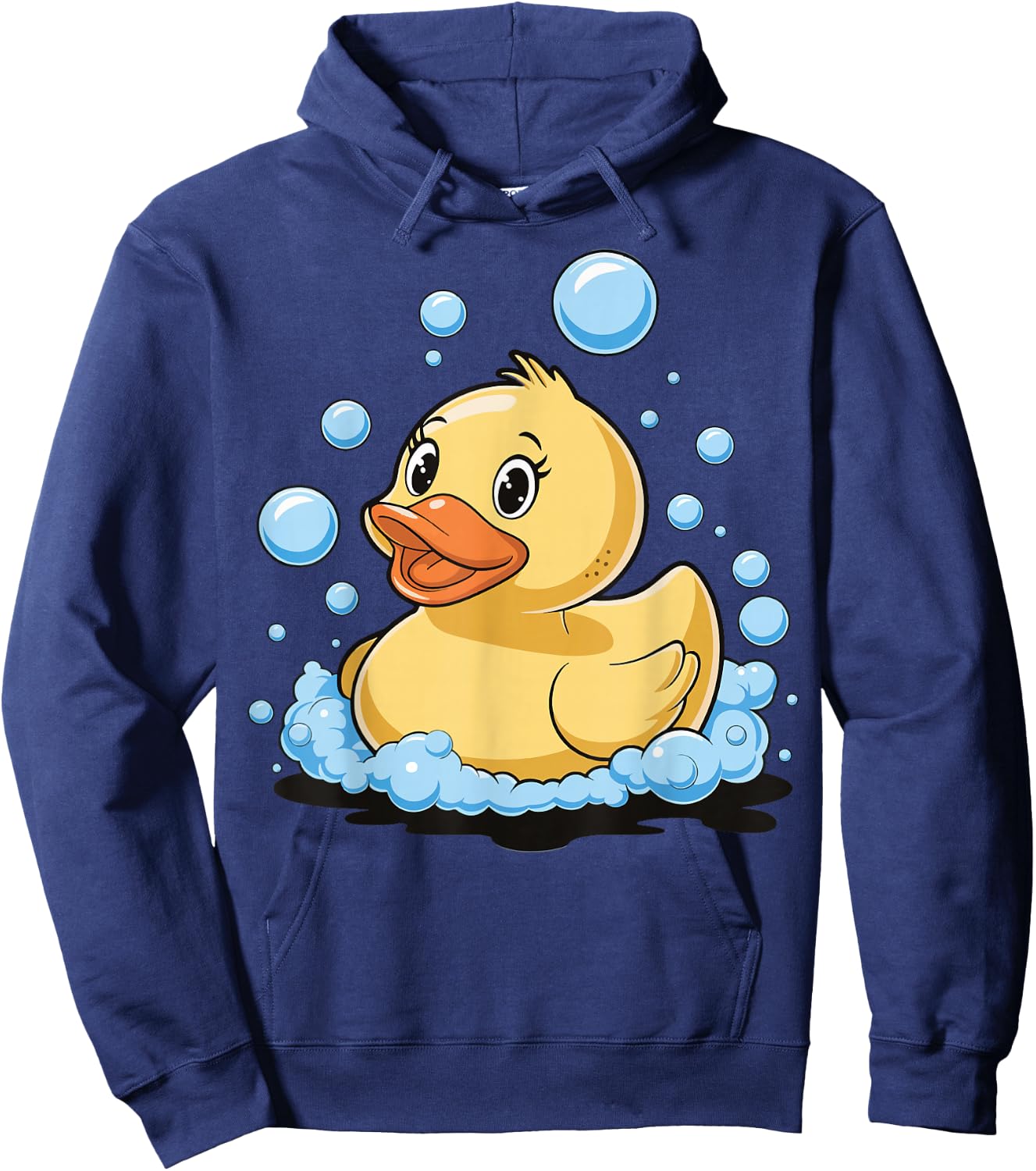 Rubber Duck Yellow Bath Duck Hoodie - Hoodie | Navy