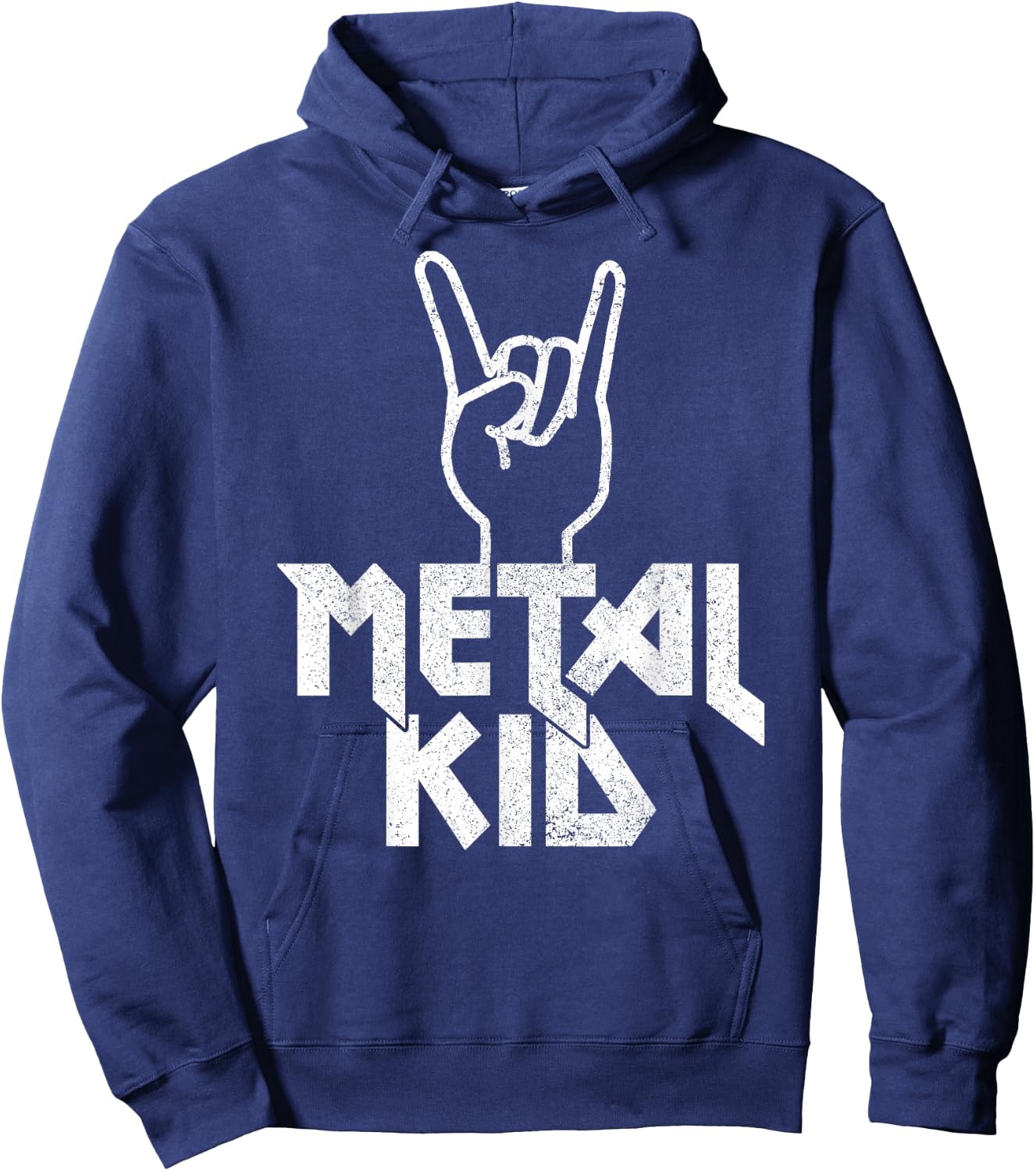 Metal Kid Apparel Co. Metal Head Heavy Black Death Metal Fan Music Gift Hoodie - Hoodie | Navy