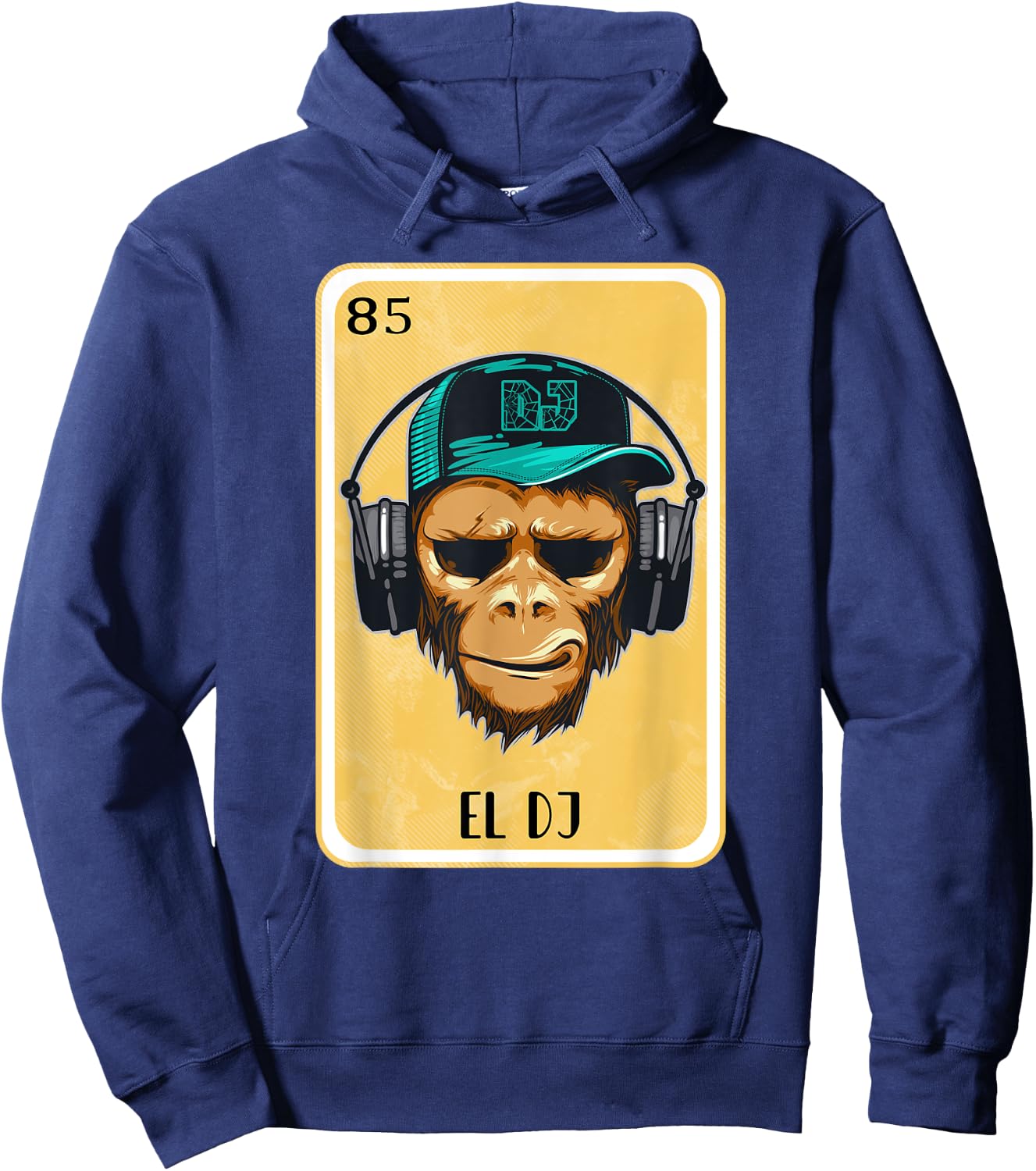 Funny Spanish-Mexican Bingo Gifts - El DJ Hoodie - Hoodie | Navy