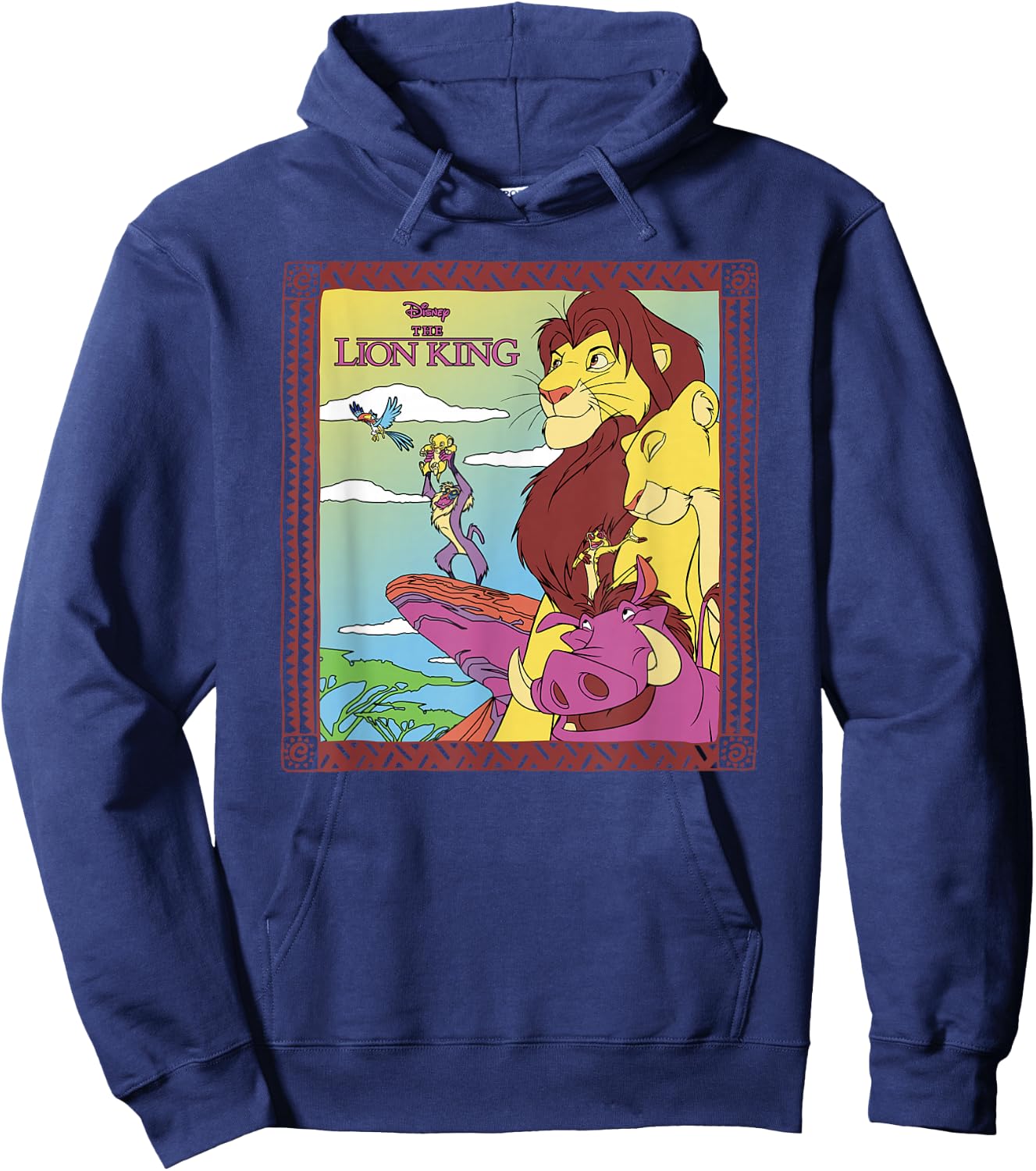 Disney The Lion King 30th Anniversary Family Retro Colours Hoodie - Hoodie | Navy