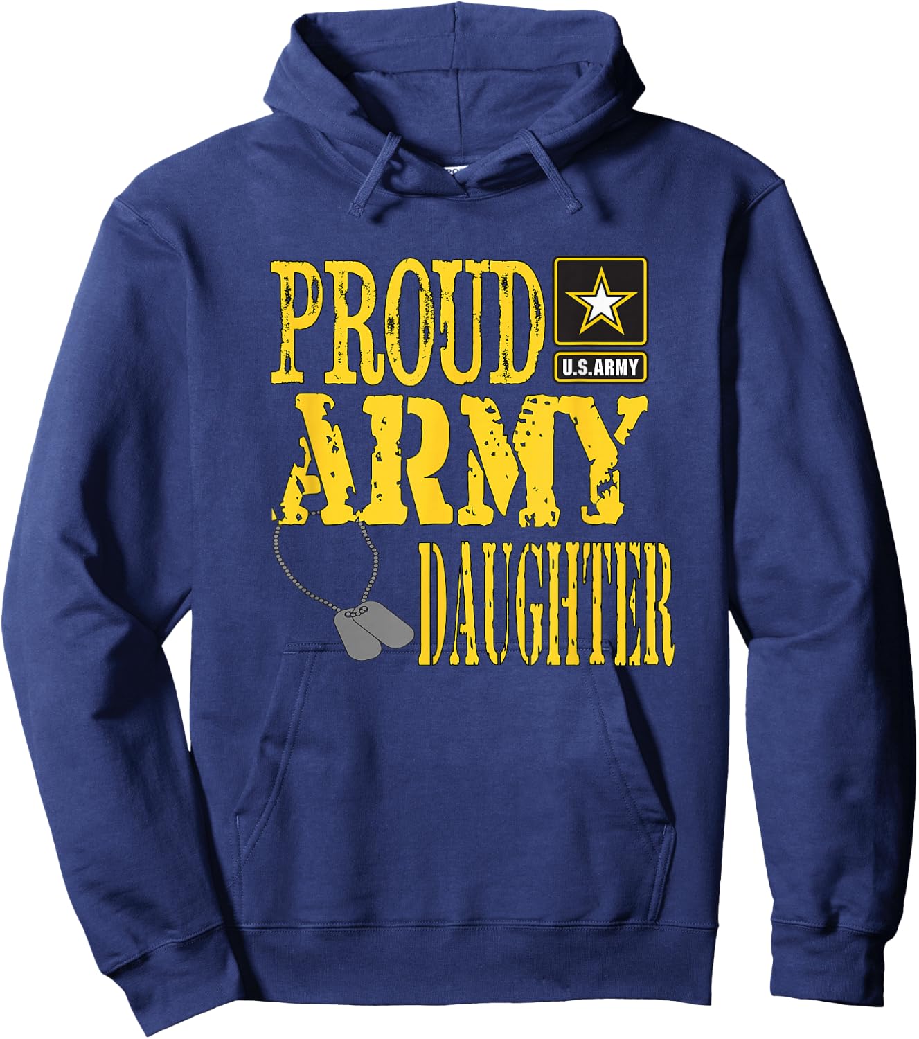 Proud Army Daughter Military Pride Hoodie - Hoodie | Navy