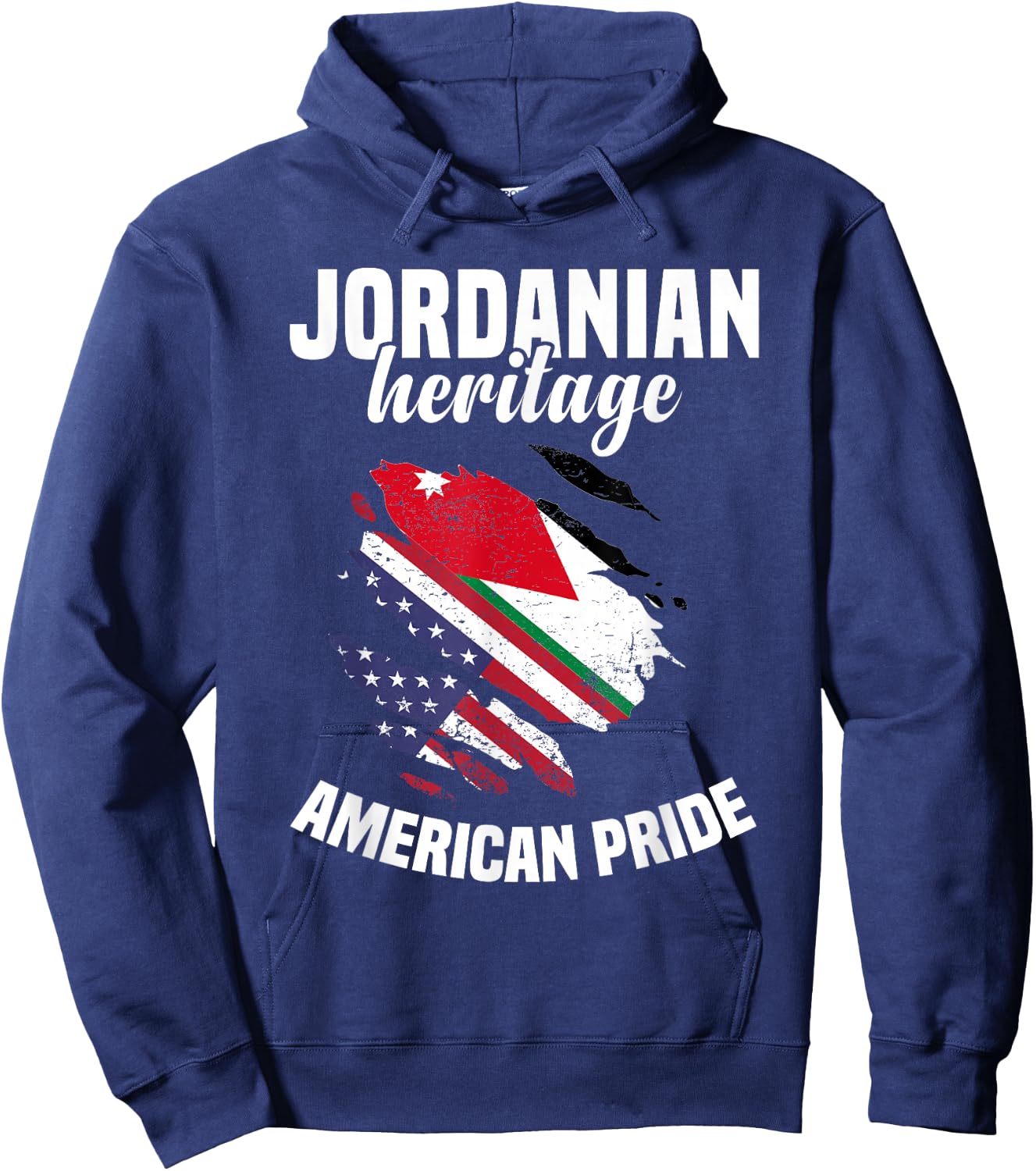 Jordan Flag Outfit American Flags US Uniform Jordanian Hoodie - Hoodie | Navy