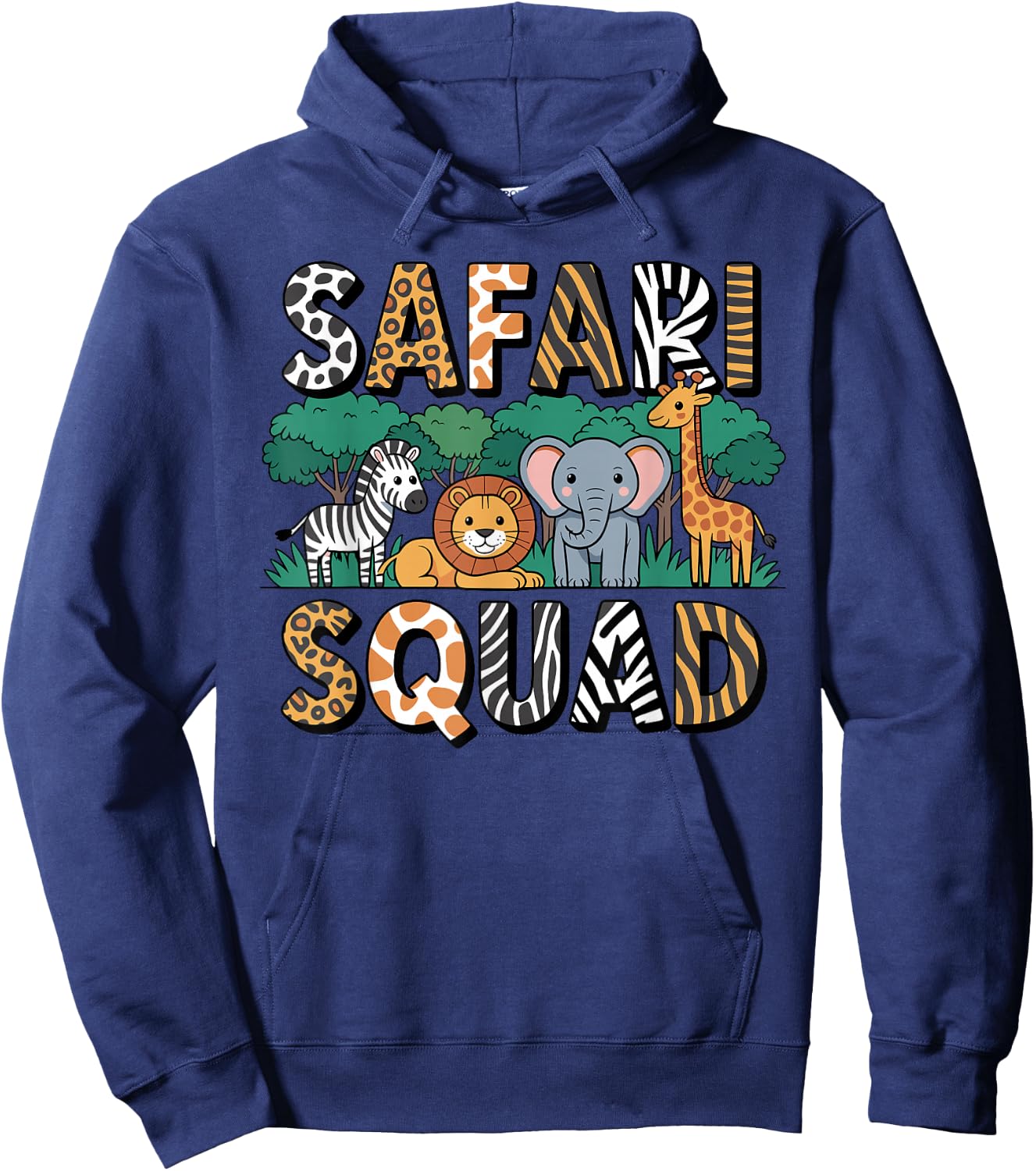 Funny Safari Costume for Kids Men Women Africa Safari Lover Hoodie - Hoodie | Navy