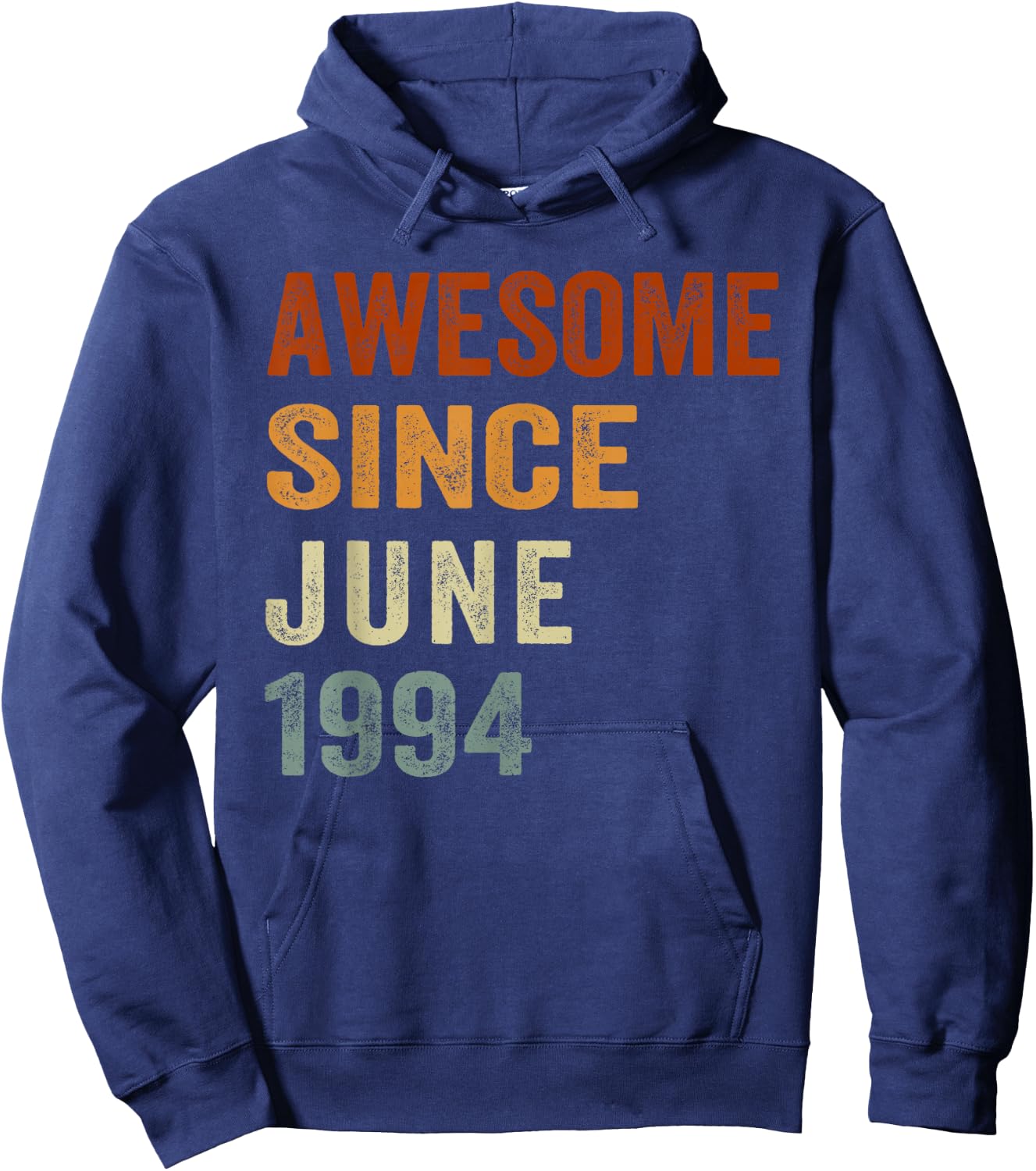 Retro Awesome Since June 1994 32 Years Old 32nd Birthday Hoodie - Hoodie | Navy