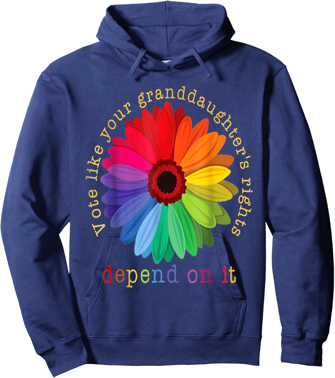 Vote Like Your Granddaughter's Rights Hoodie - Hoodie | Navy
