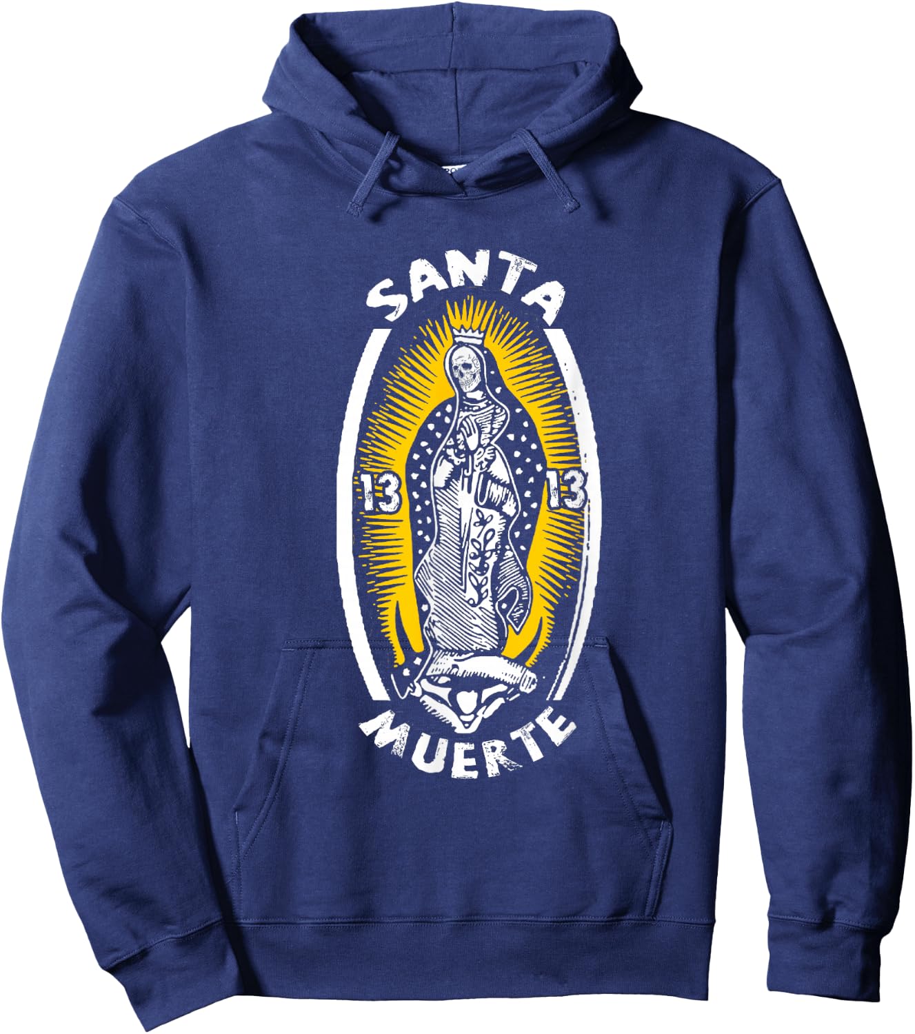 Mexiko Santa Muerte | Skelett Frau | Mexikanisch Hoodie - Hoodie | Navy