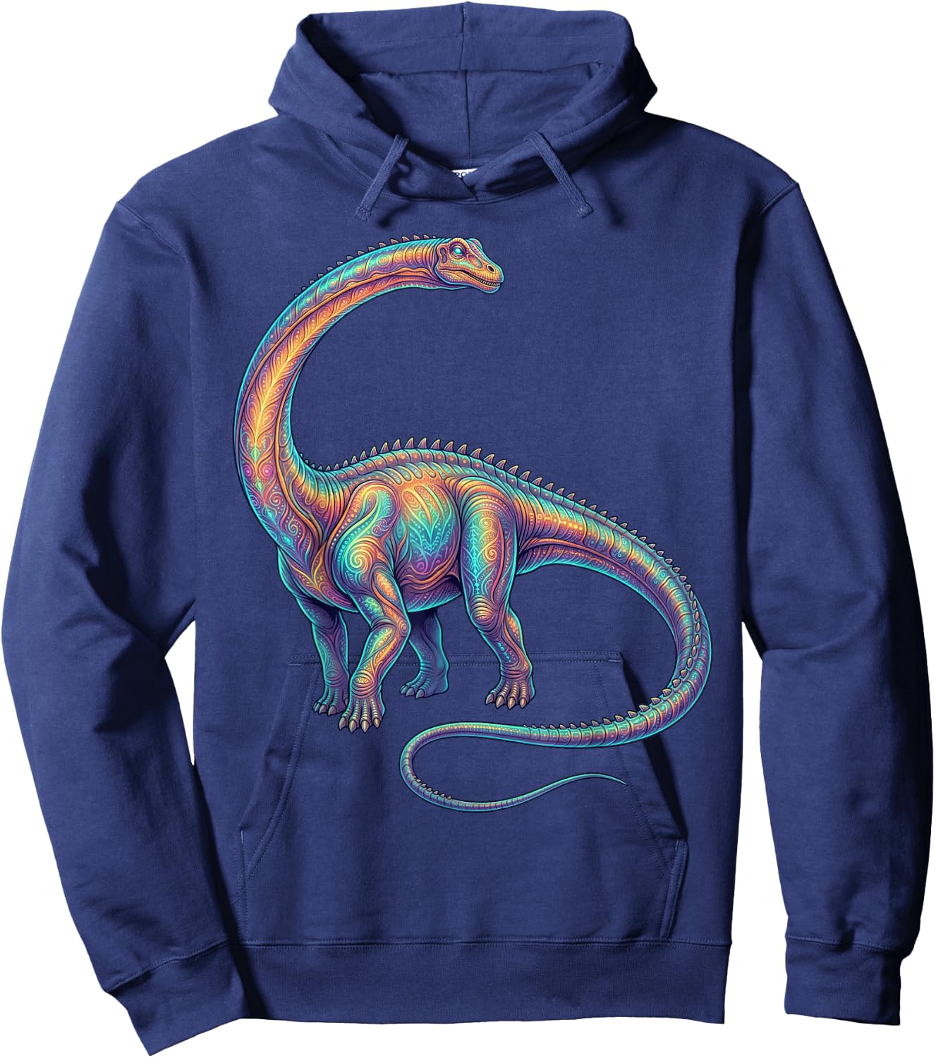 Diplodocus Dinosaur Paleontology Prehistoric Long Neck Hoodie - Hoodie | Navy