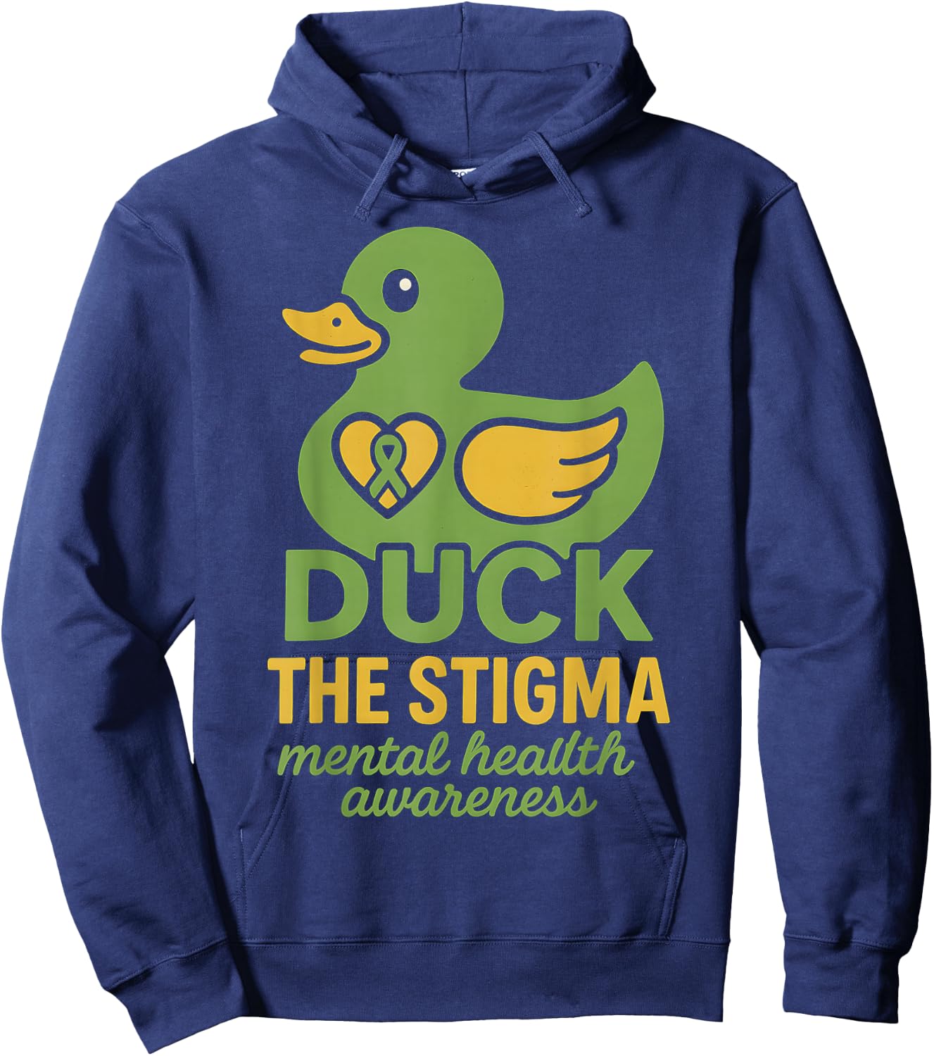Mental Health Awareness Rubber Duck Women's Rubber Ducky Hoodie - Hoodie | Navy