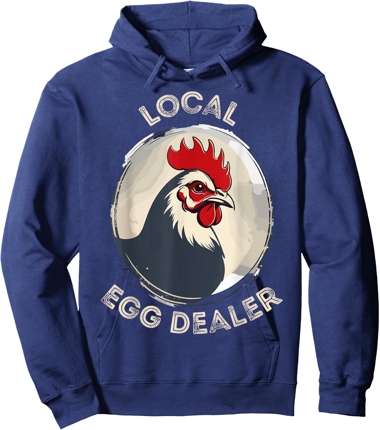 Local Egg Dealer Funny Egg Peddler Chicken Egg Farmer Hoodie - Hoodie | Navy