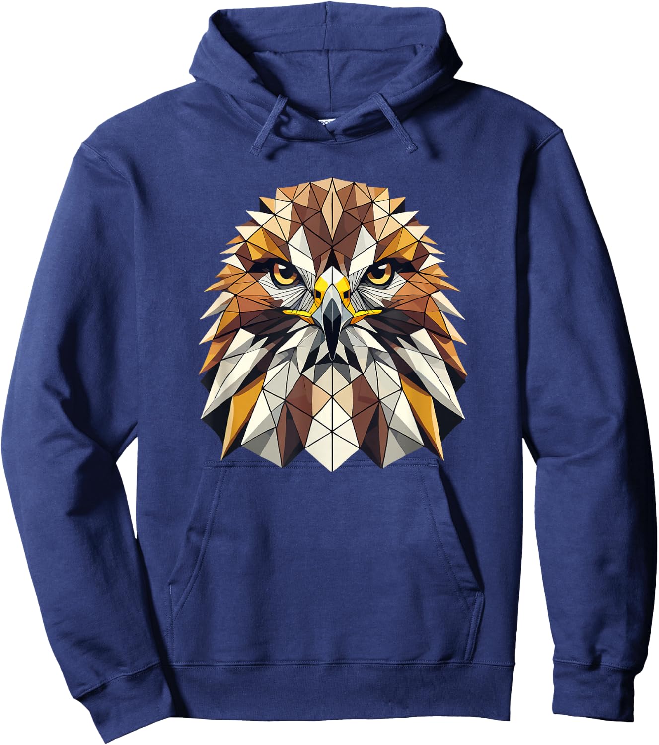 Geometric Art Hawk Hawks Hoodie - Hoodie | Navy
